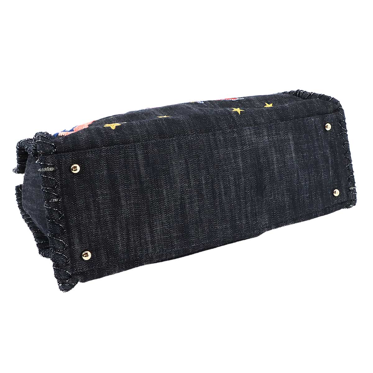 Night flight Chain Tote Bag Denim Navy A3193