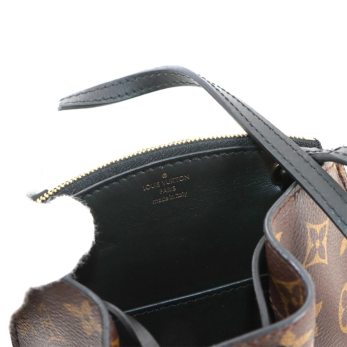 Monogram Fringed Mini Noe Shoulder Bag Brown M67802