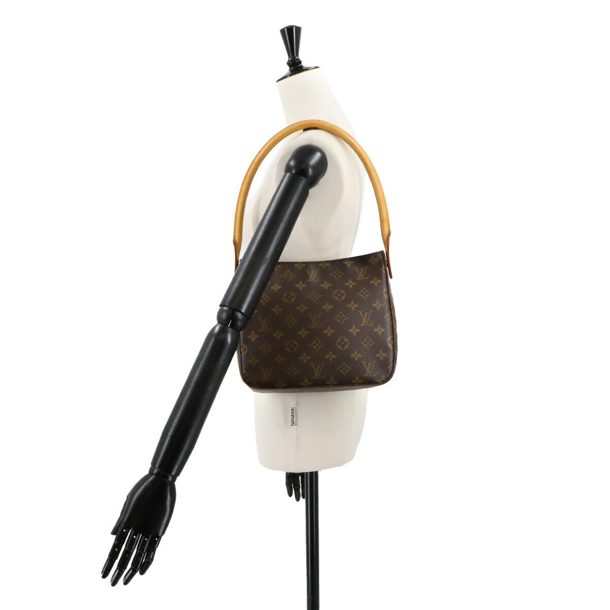 LOUIS VUITTON Monogram Looping MM Shoulder Bag Brown M51146 Purse