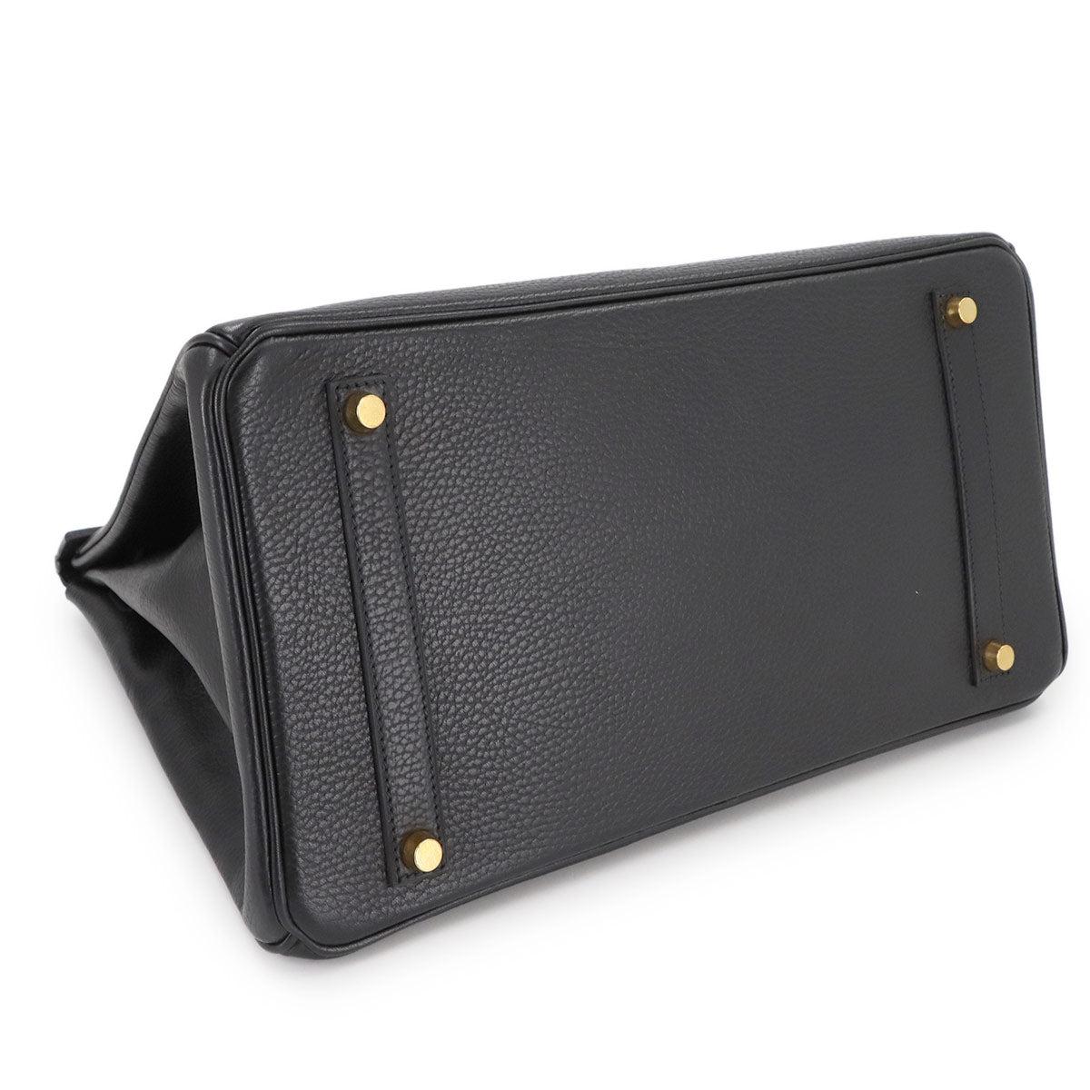 Birkin 35 Ardennes Leather Black Hand Bag Purse