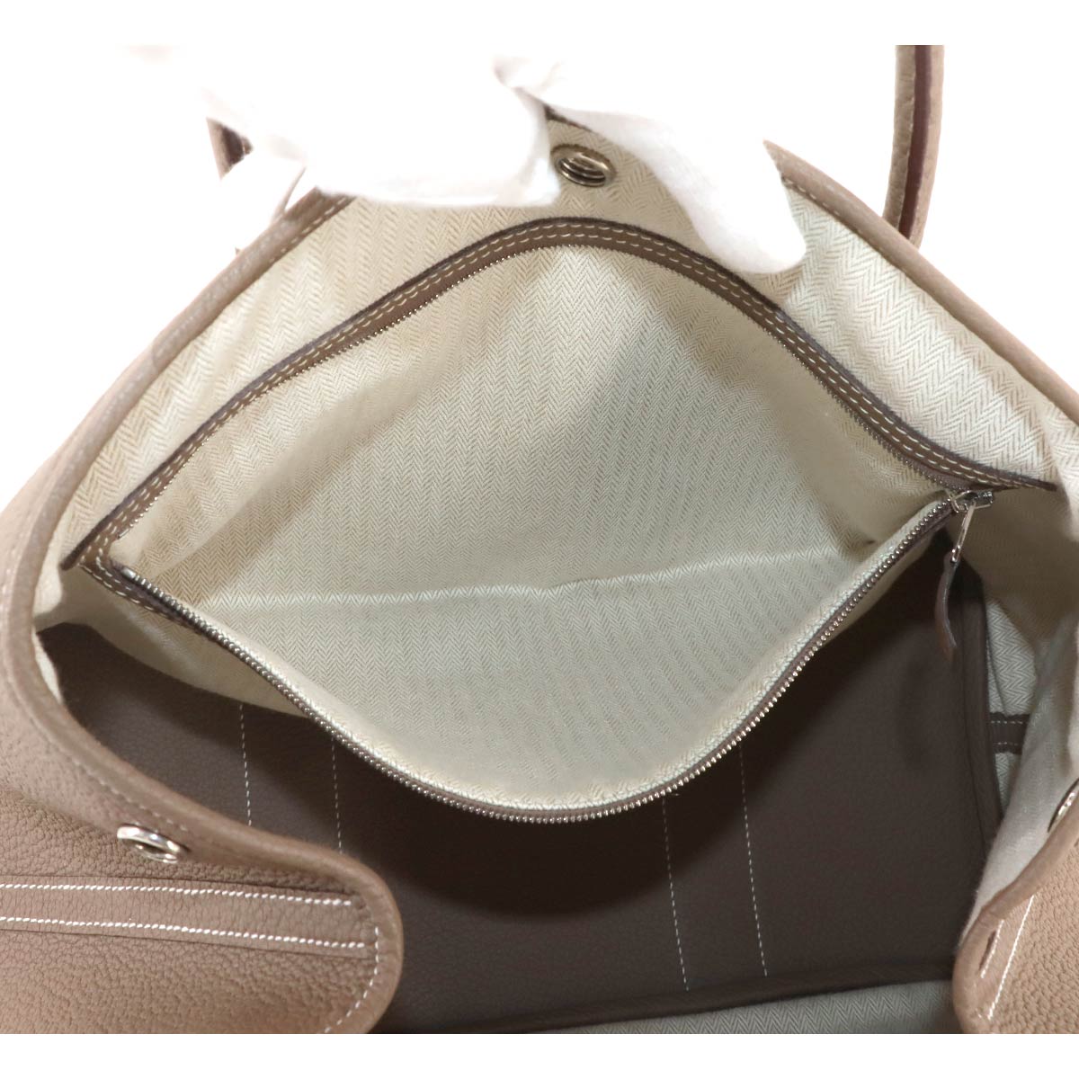 Garden Party 36 PM Tote Bag Negonda Leather Etoupe Purse