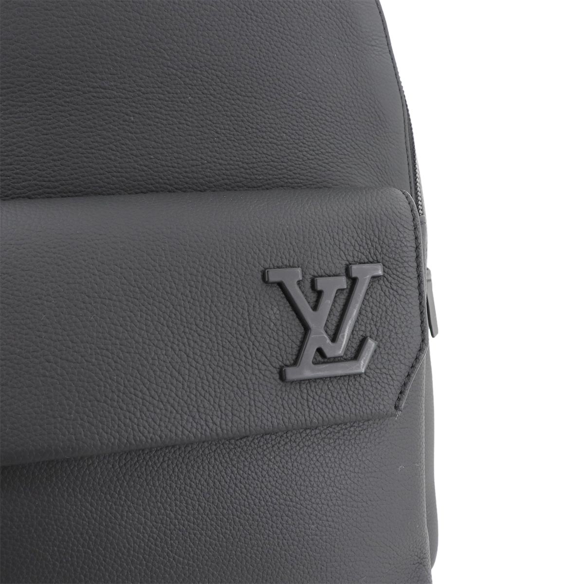 LOUIS VUITTON Aerogram Takeoff Backpack Leather Black M57079 Purse