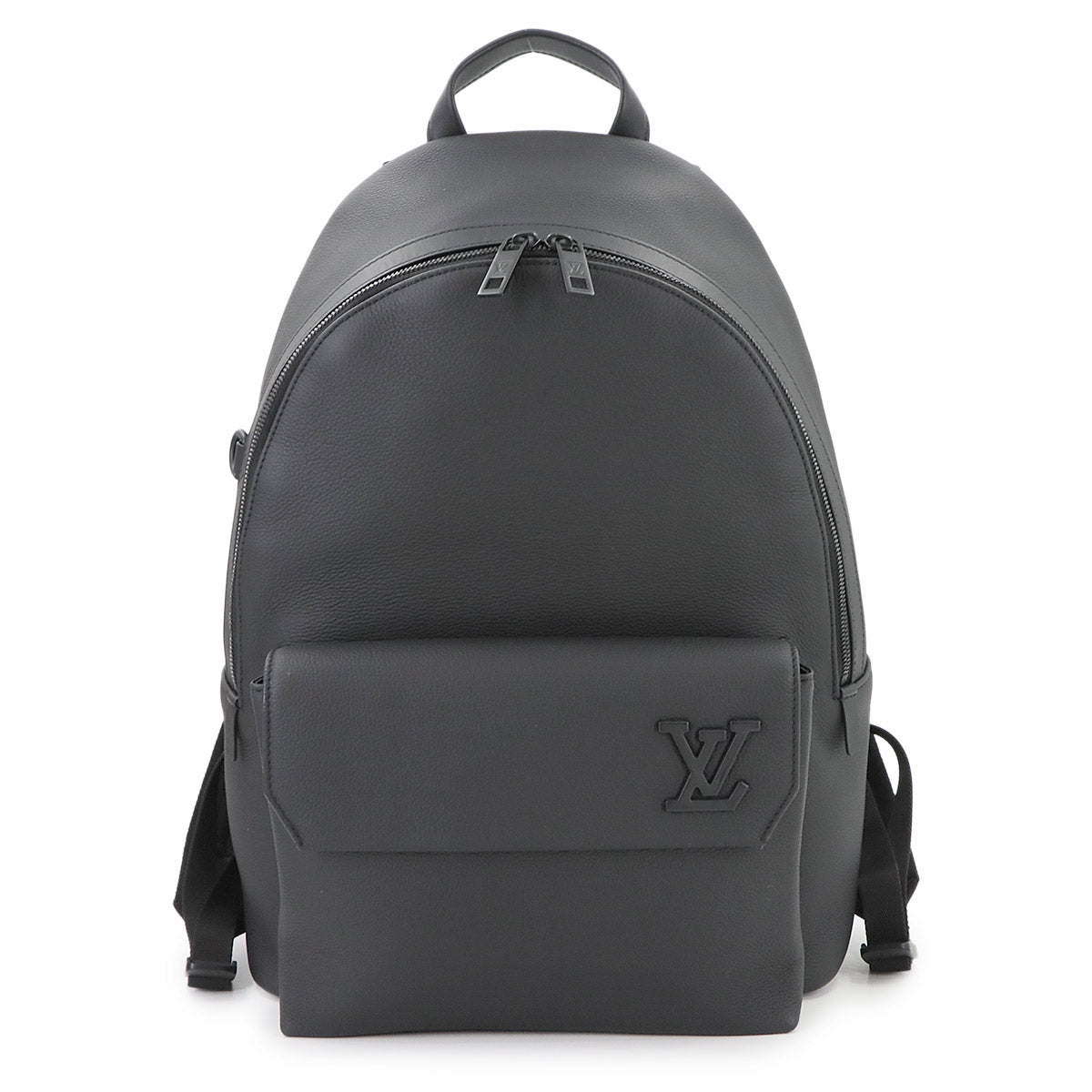 LOUIS VUITTON Aerogram Takeoff Backpack Leather Black M57079 Purse