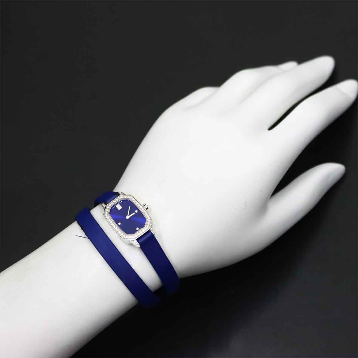 Emerald EMEQHM18WW001 Bezel Diamond 750 WG Blue Dial