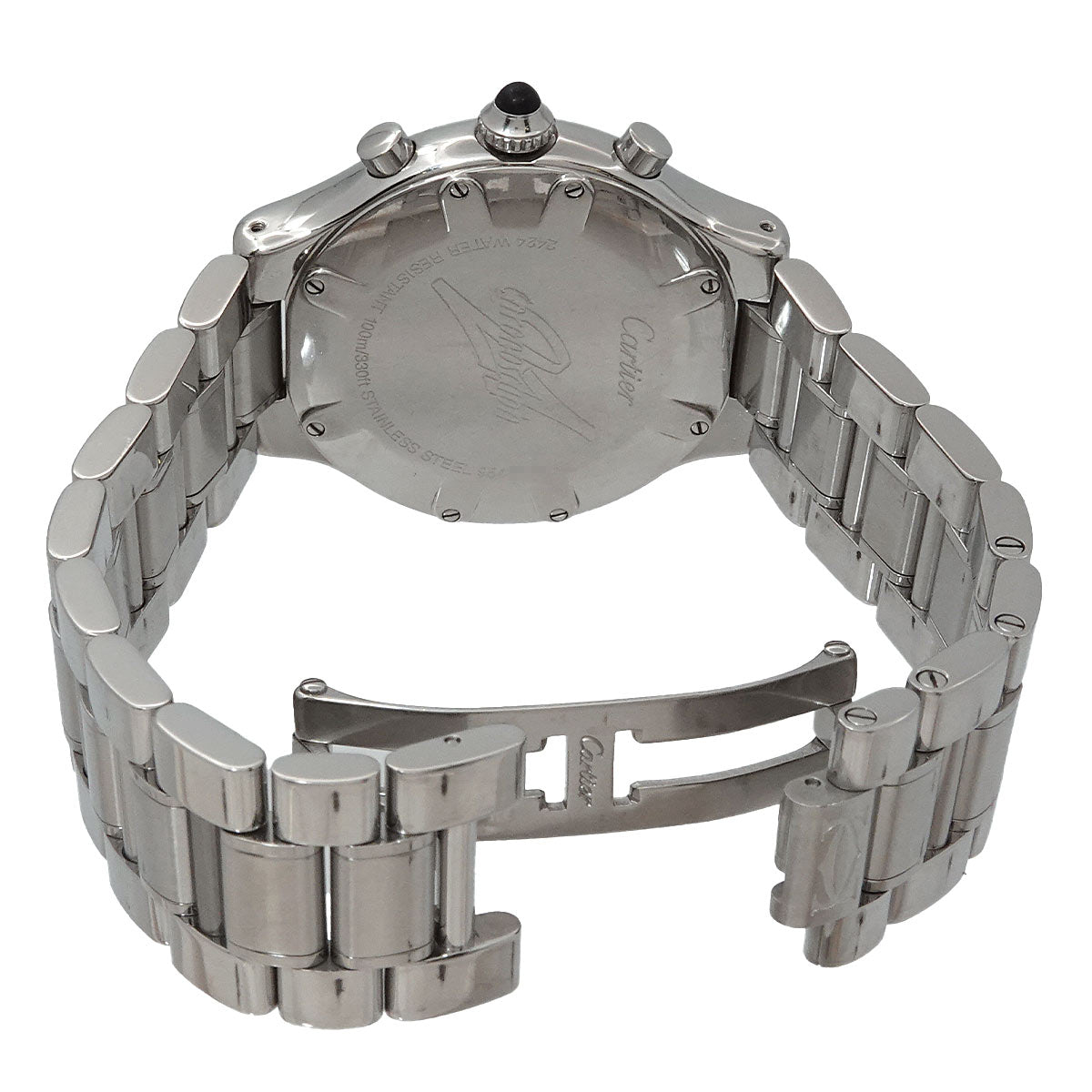 Must 21 Chronoscaph W10172T2 Quartz Black Dial Mens Watch