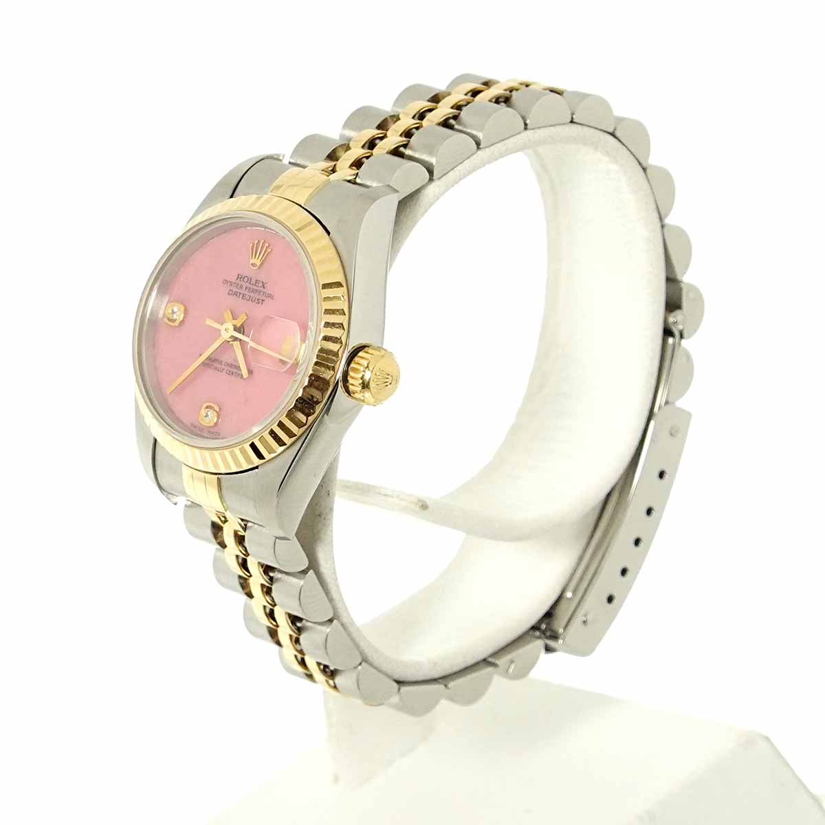 Datejust 691732BR Serial U 750 YG 2P Diamond Pink Dial Ladies