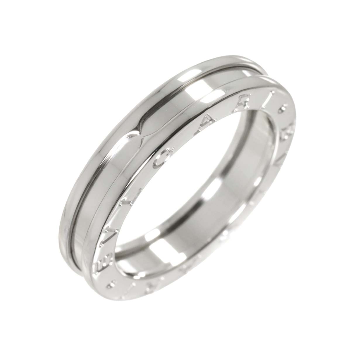 B-ZERO1 1 BAND Ring 18K White Gold 750 Size56 7.25-7.5(US)