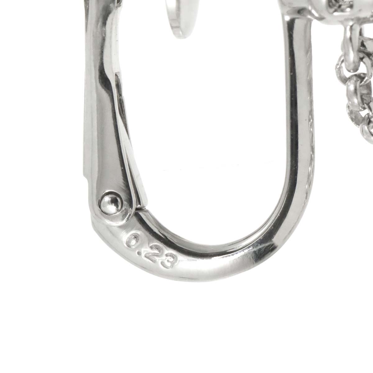 Diamond 0.23/0.23ct Earrings Clip on 18K White Gold 750
