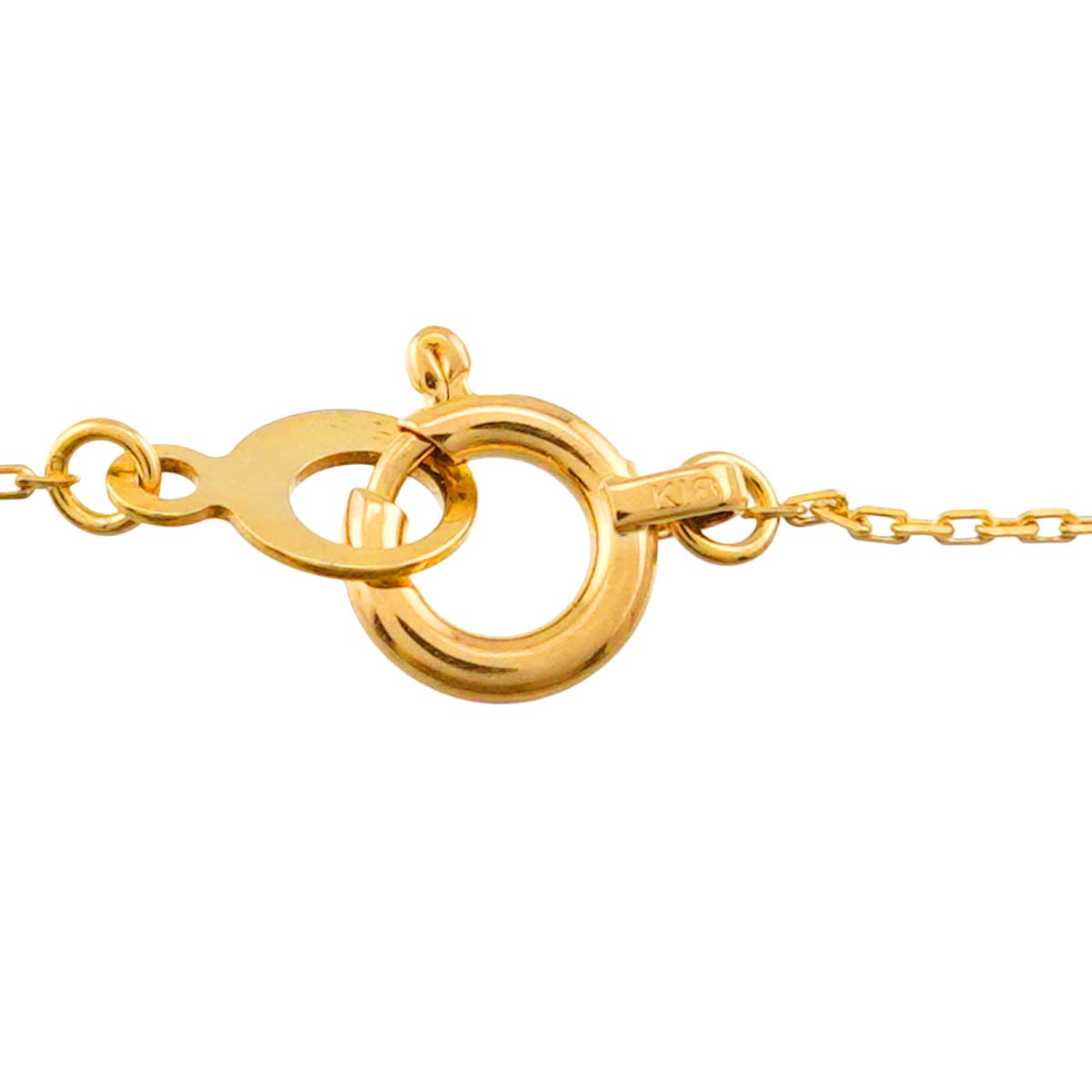 Diamond Necklace 18K Yellow Gold 750