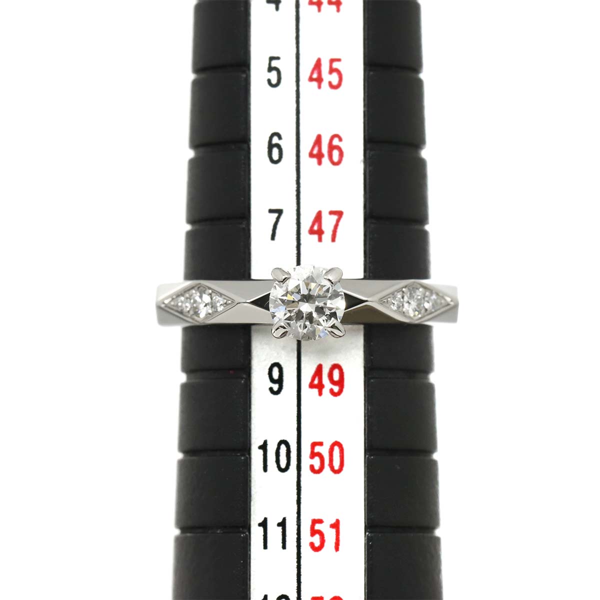 Facet Diamond 0.33ct E/VVS2/3EX Ring Platinum Size48 4.5(US)