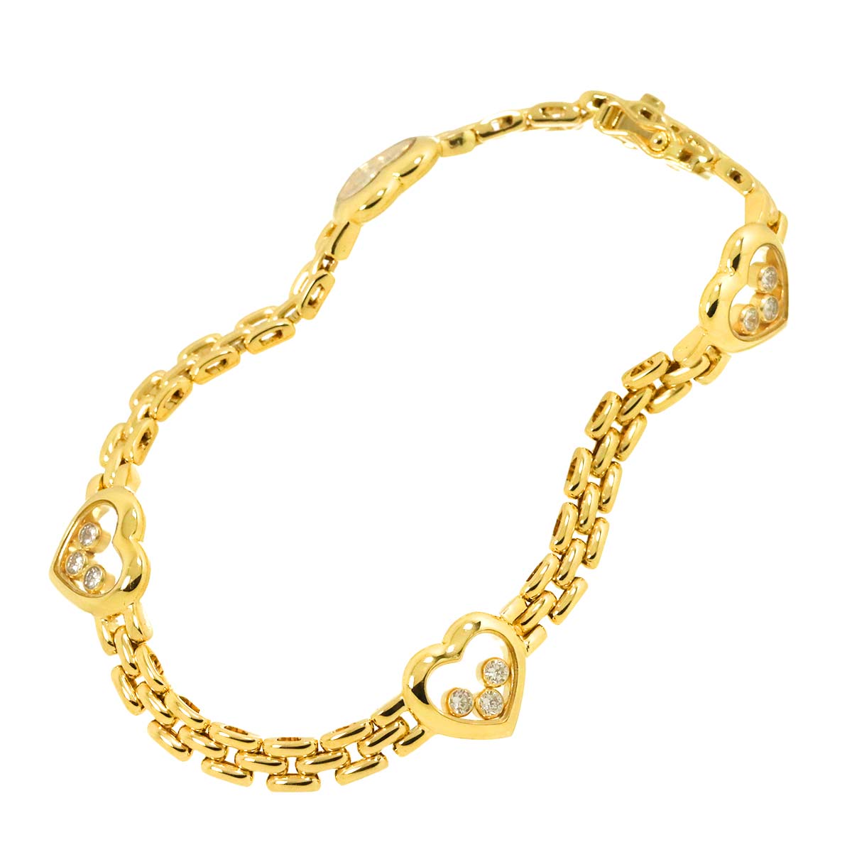 Happy Diamond Bracelet 18K YG Yellow Gold 750