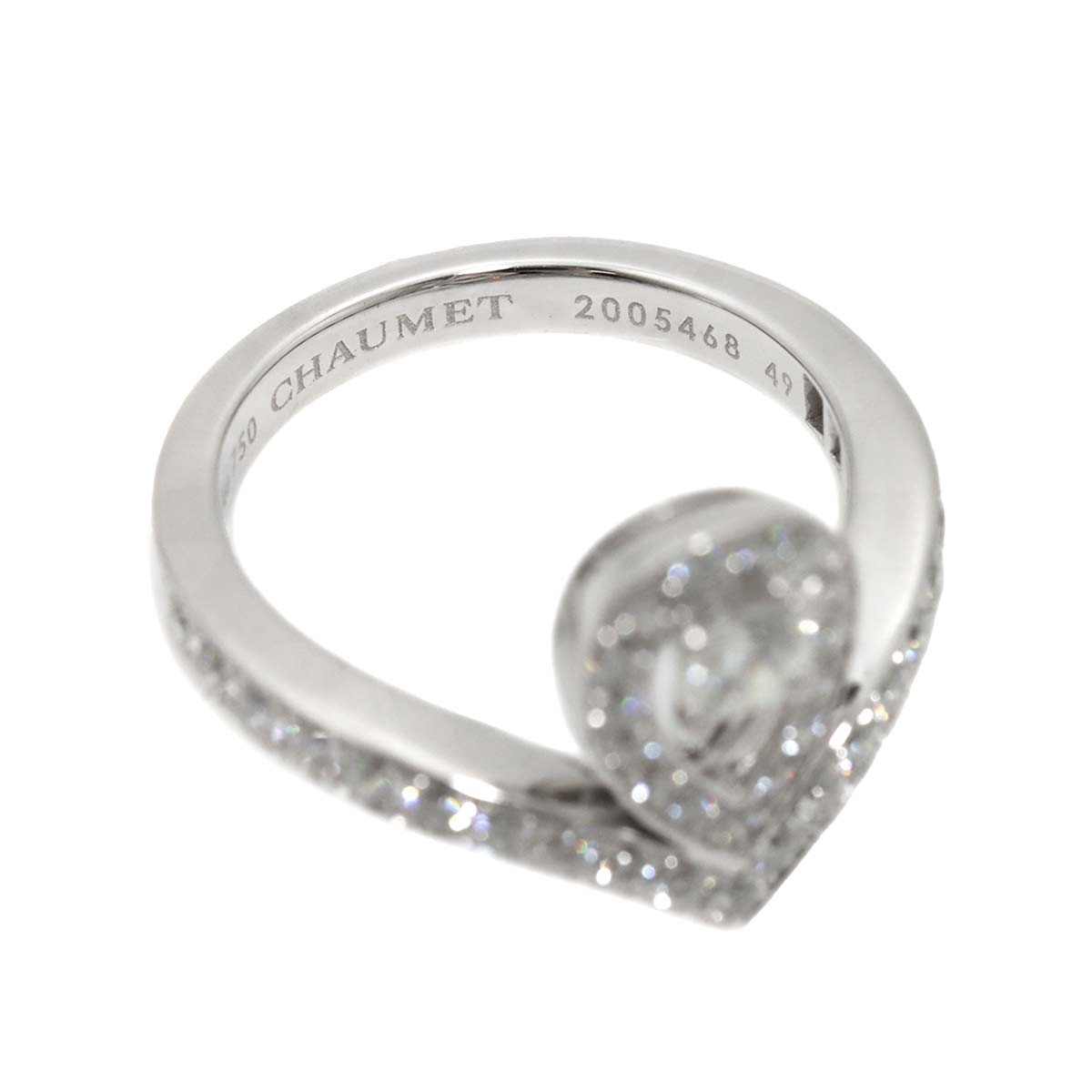 Josephine Ring Diamond 18K WG 750 Size49 4.75-5(US)
