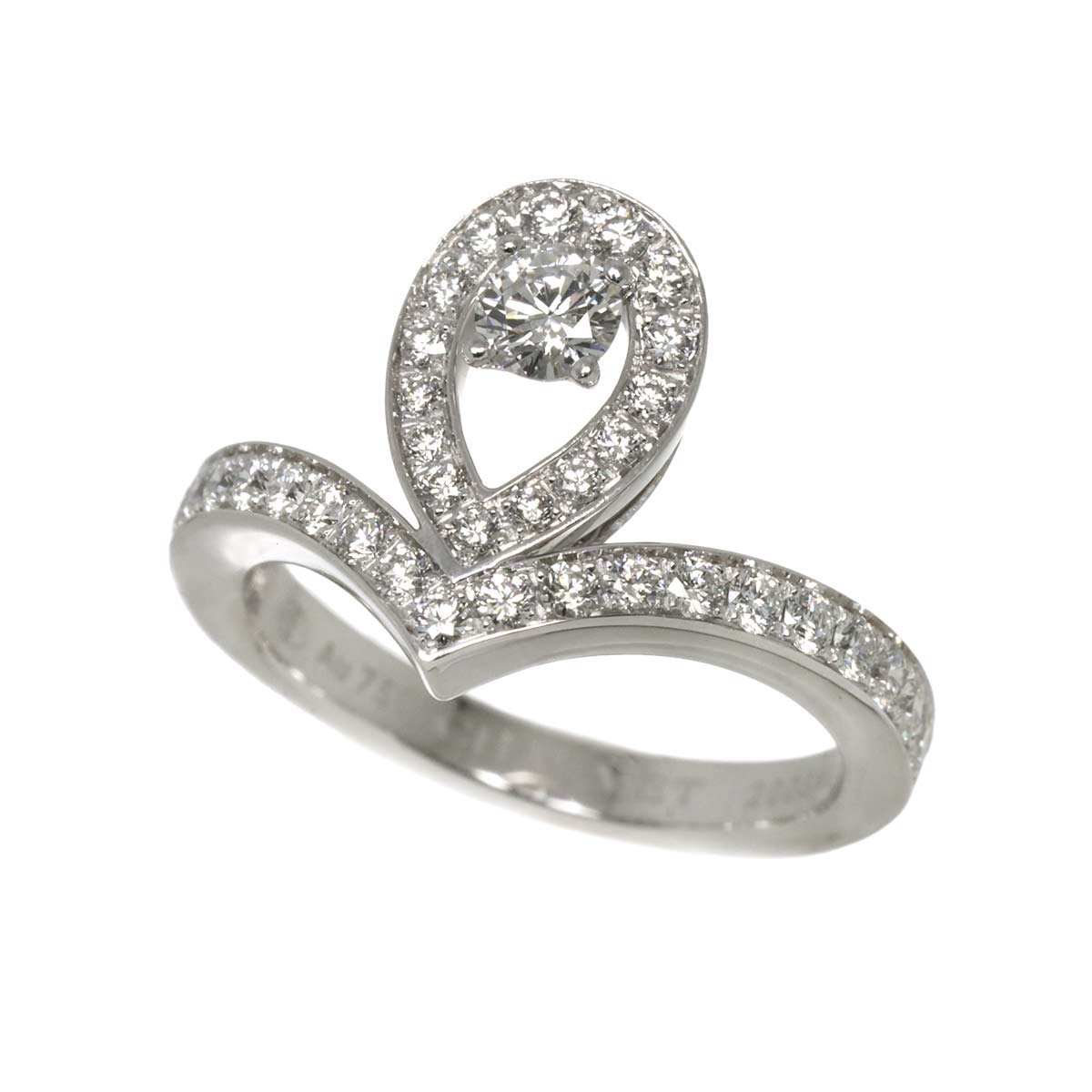 Josephine Ring Diamond 18K WG 750 Size49 4.75-5(US)