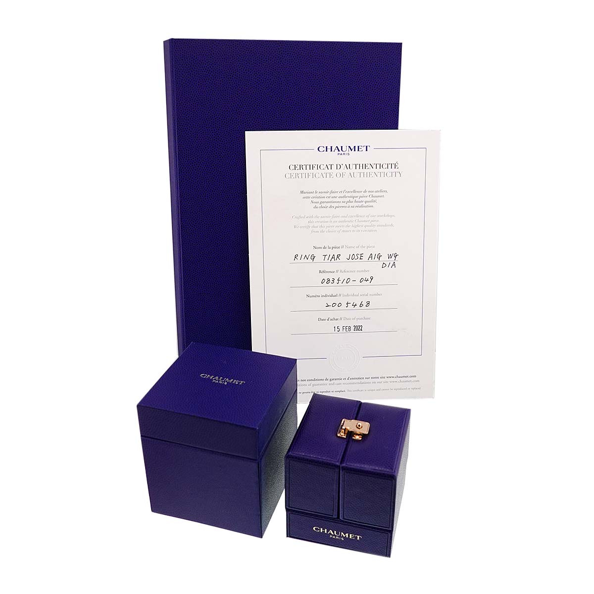 Josephine Ring Diamond 18K WG 750 Size49 4.75-5(US)