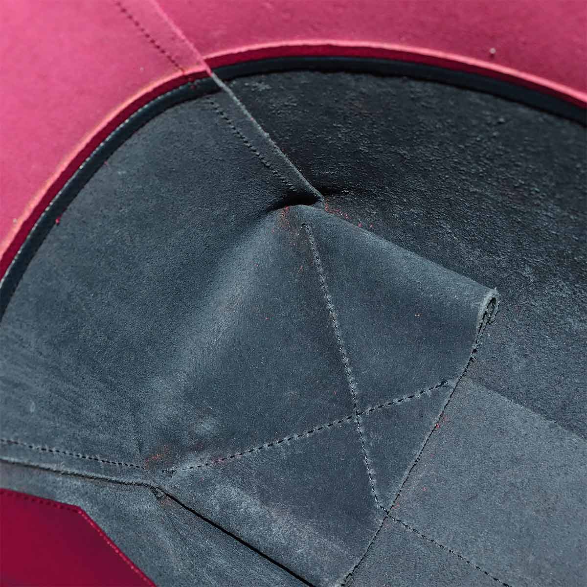 Small Vertical Cabas 2way Tote Shoulder Bag Leather Plum 176163