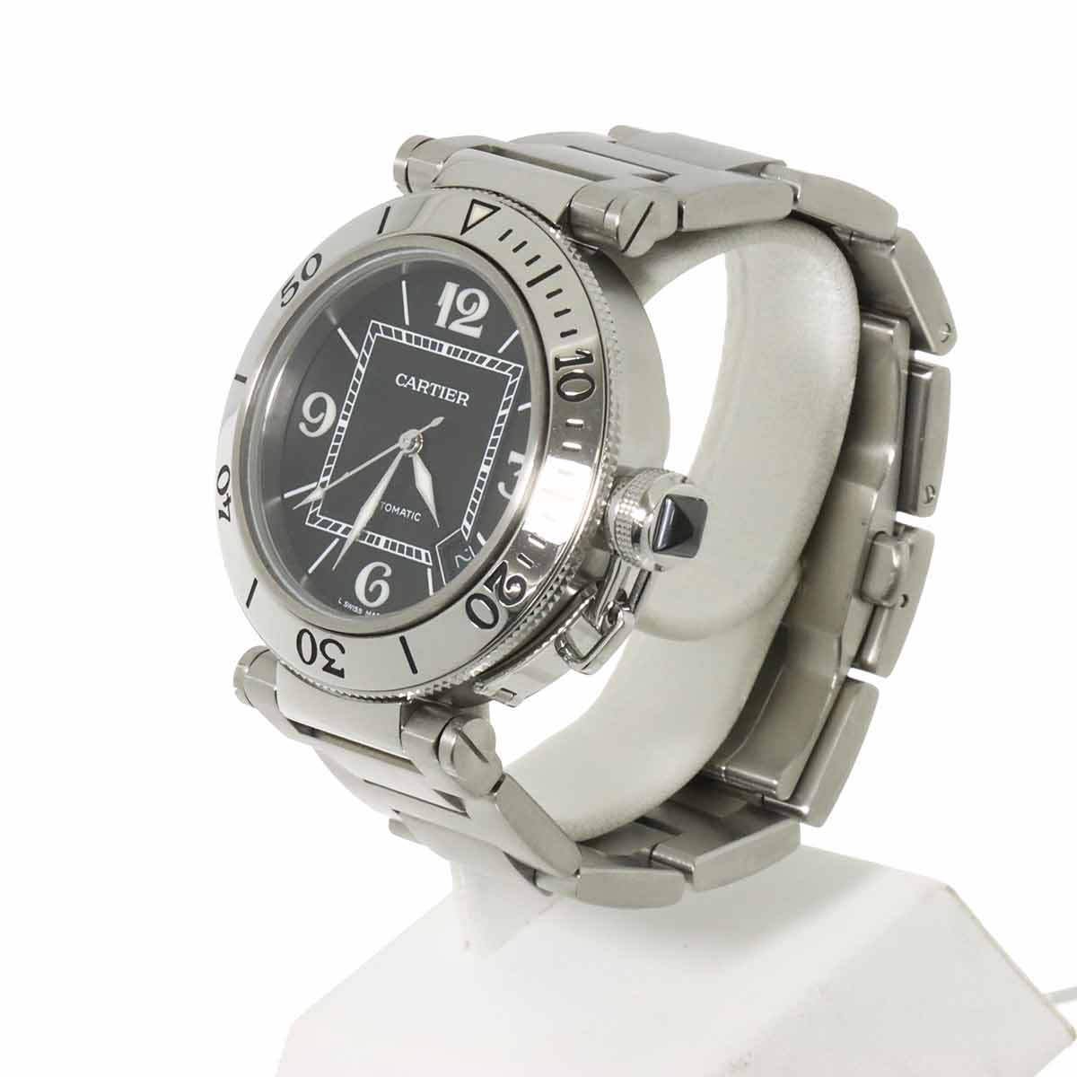 Pasha Seatimer W31077M7 Automatic Date Black Dial Mens Watch
