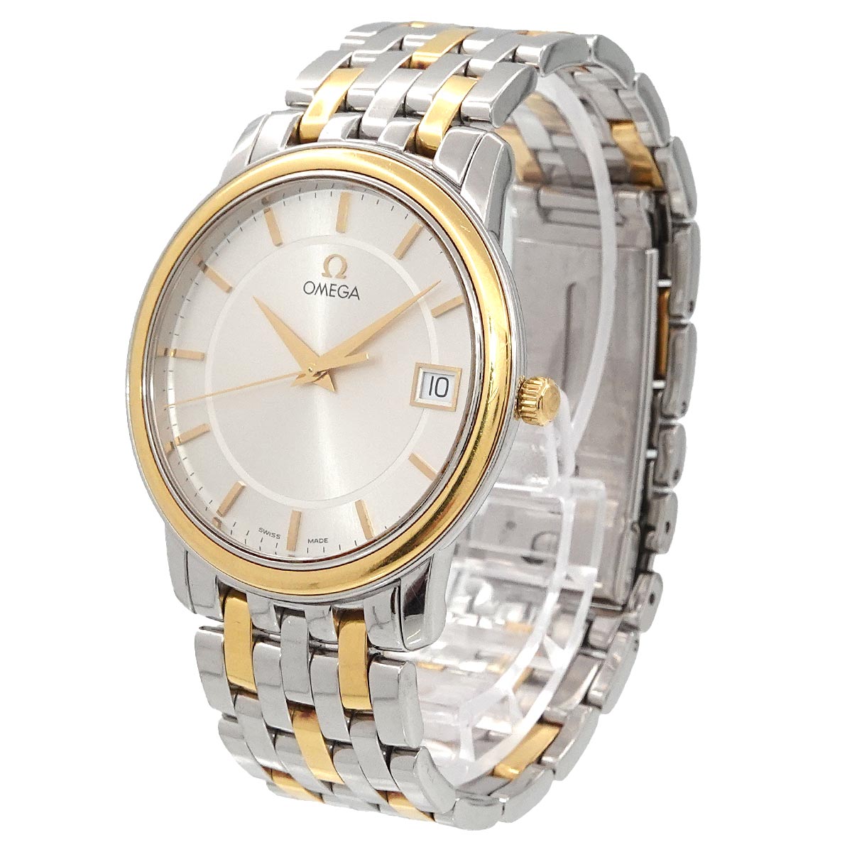Devil Prestige Combi 4310 31 Silver Dial Vintage Mens Watch