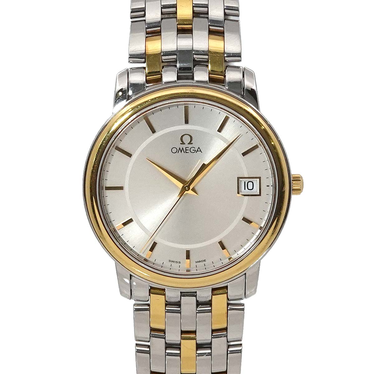 Devil Prestige Combi 4310 31 Silver Dial Vintage Mens Watch