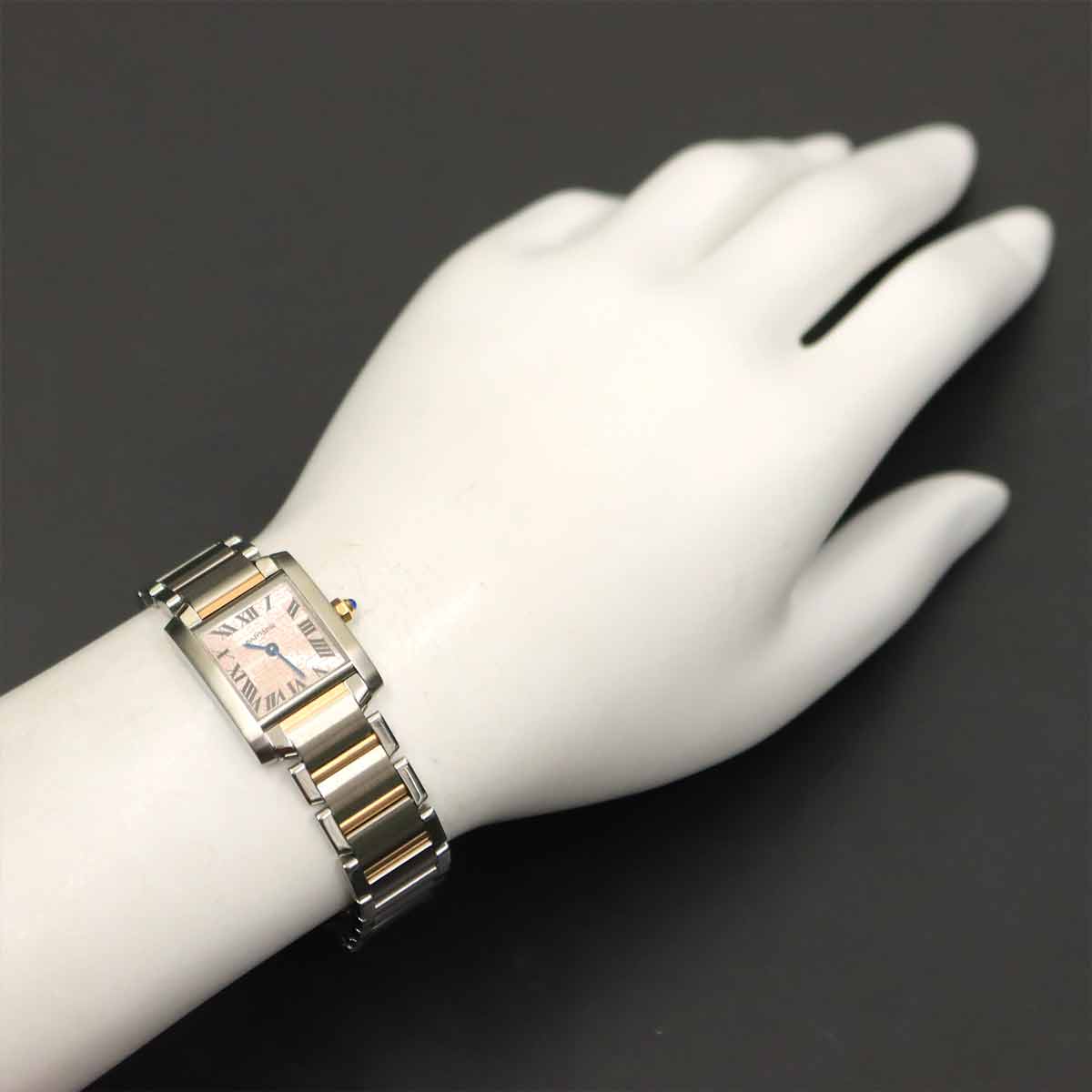 Tank Francaise SM Christmas Limited 750 PG Silver Pink Dial