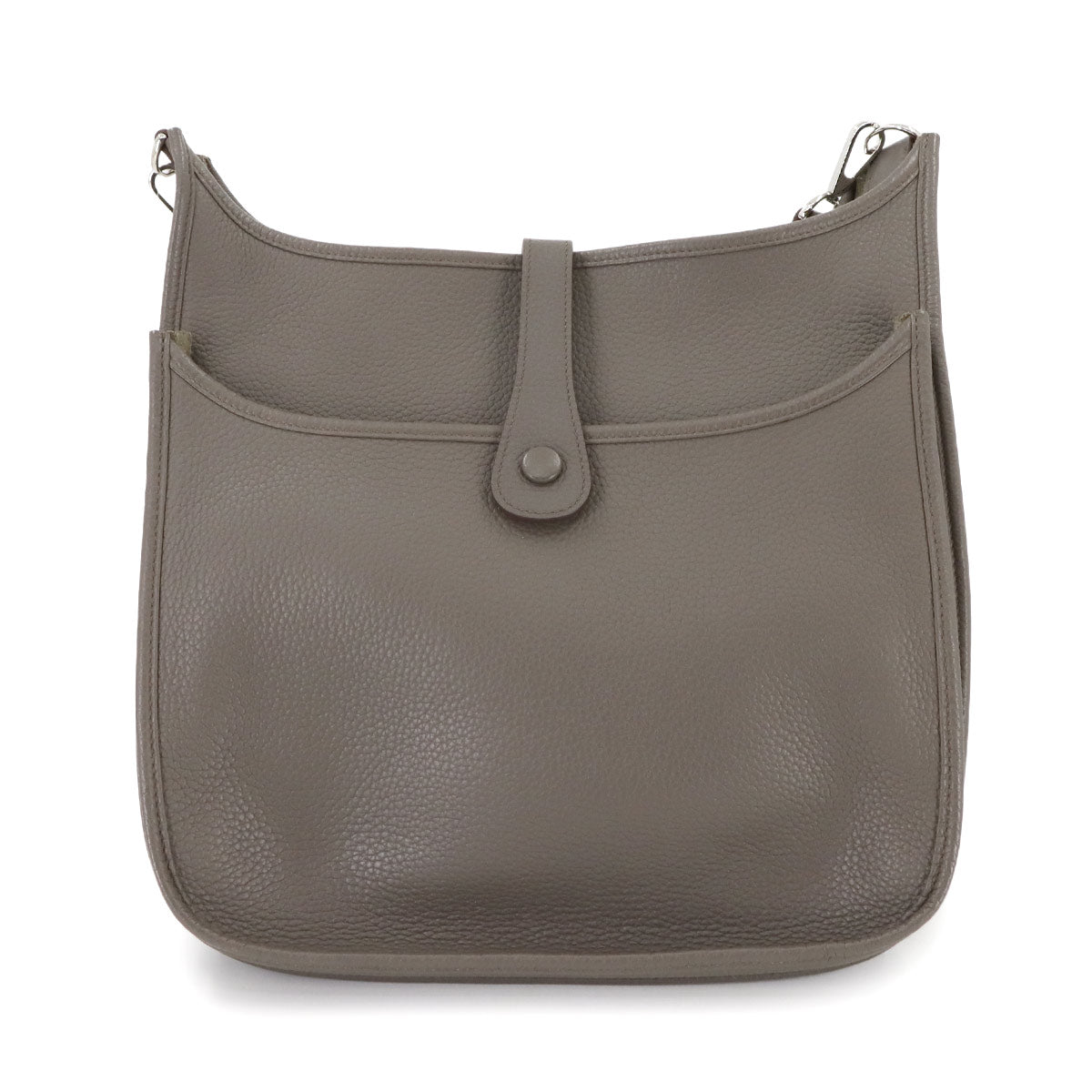 Evelyne3 GM Shoulder Bag Taurillon Clemence Etain