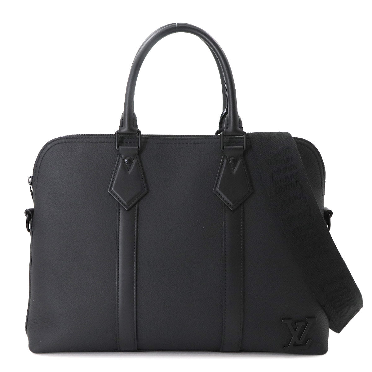 Aerogram Takeoff Briefcase 2way Bag Leather Black M59159