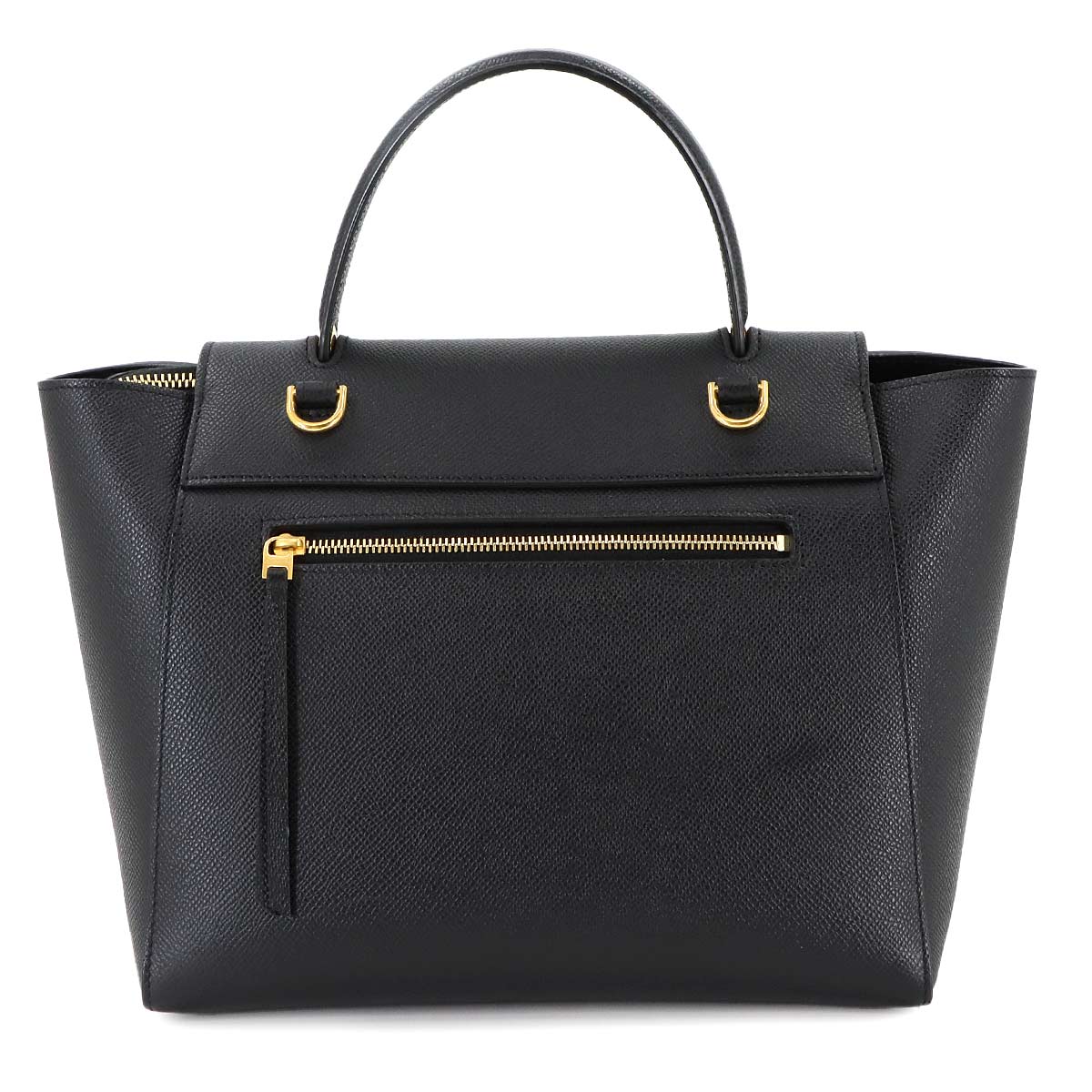 Belt Bag Micro 2way Hand Shoulder Bag Leather Black 189153