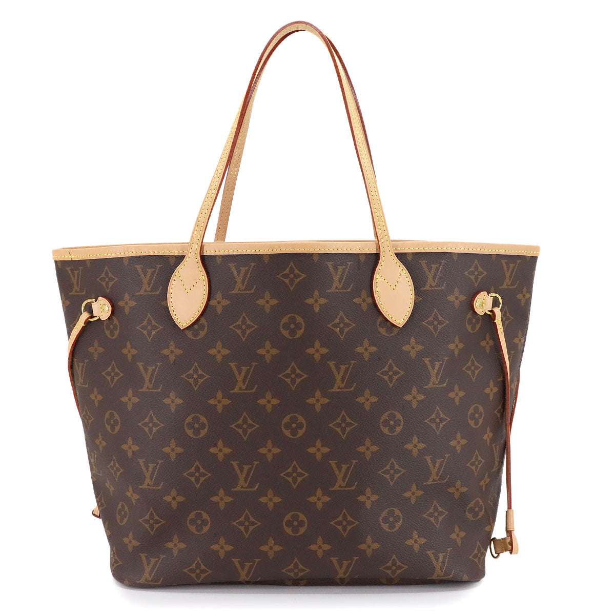 Monogram Neverfull MM Tote Bag Brown Cerise M46987