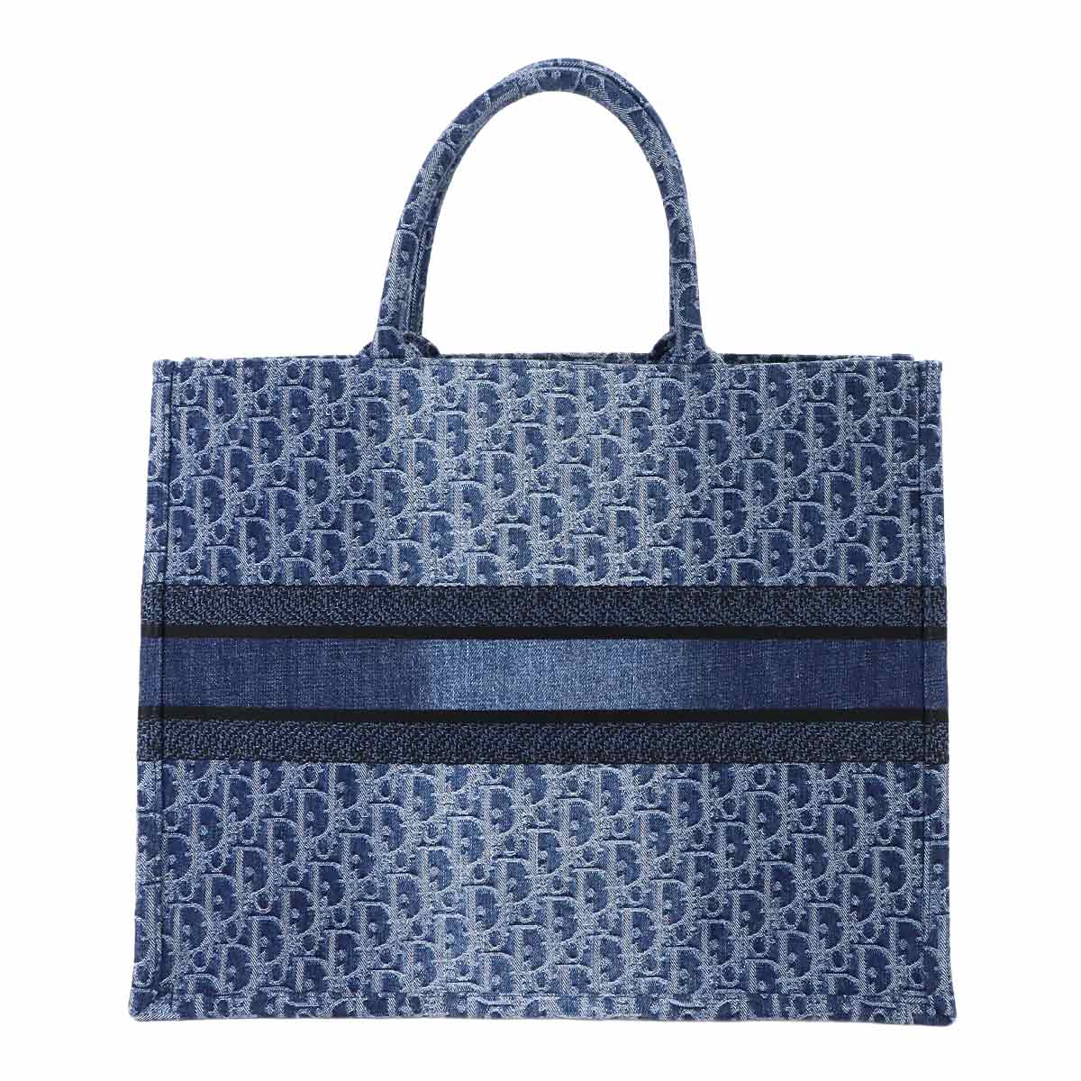 Book Tote Large Bag Oblique Denim Blue M1286ZWAL
