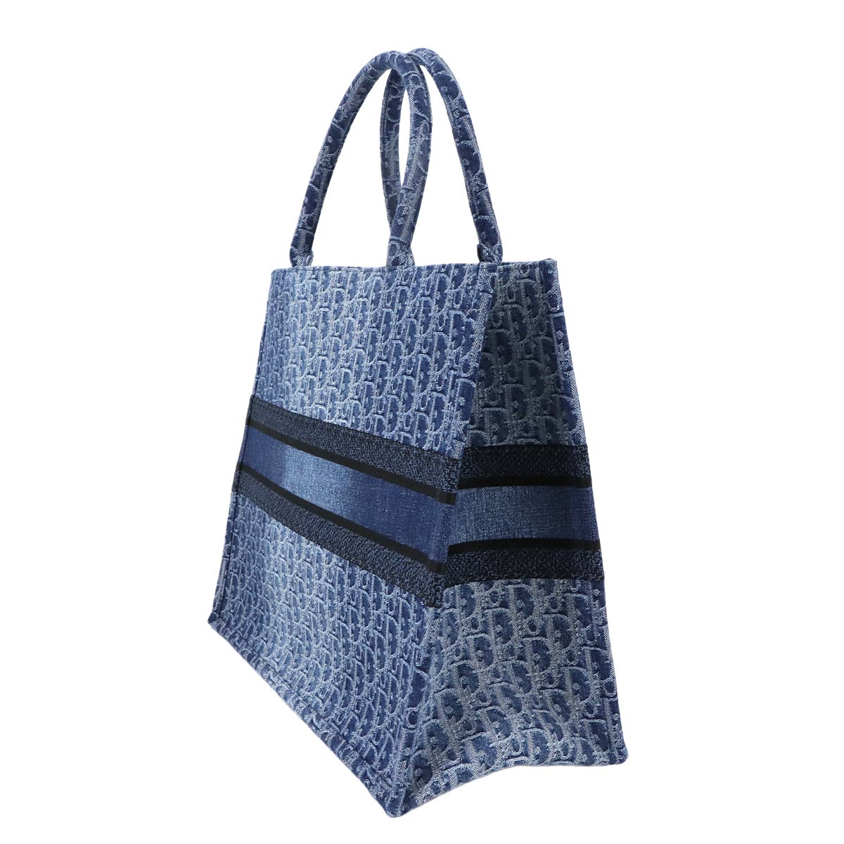 Book Tote Large Bag Oblique Denim Blue M1286ZWAL