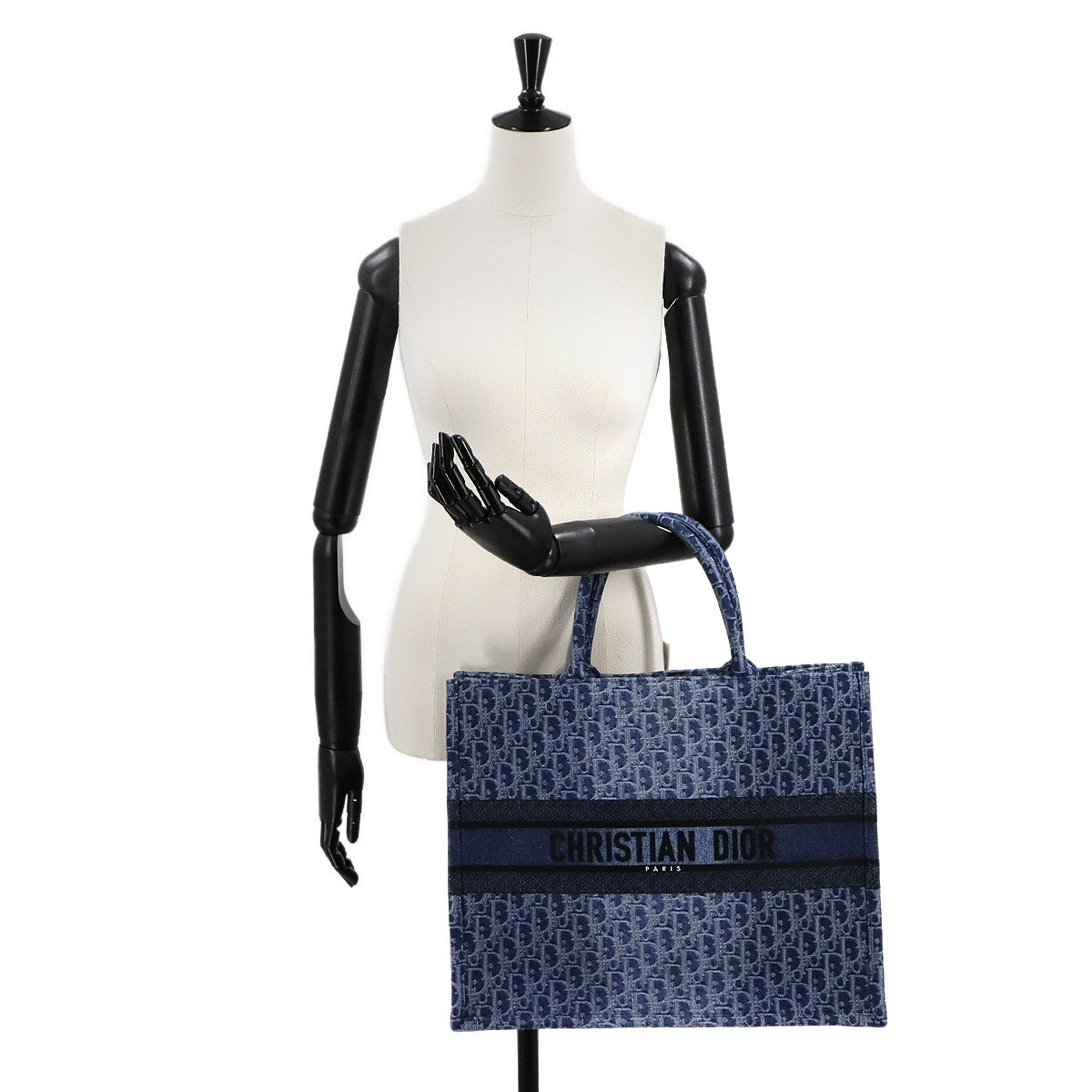 Book Tote Large Bag Oblique Denim Blue M1286ZWAL