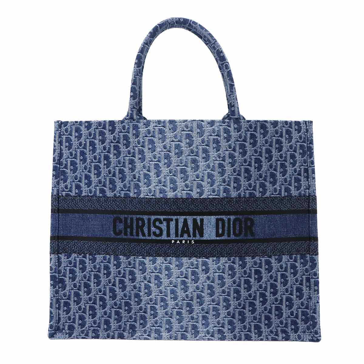 Book Tote Large Bag Oblique Denim Blue M1286ZWAL