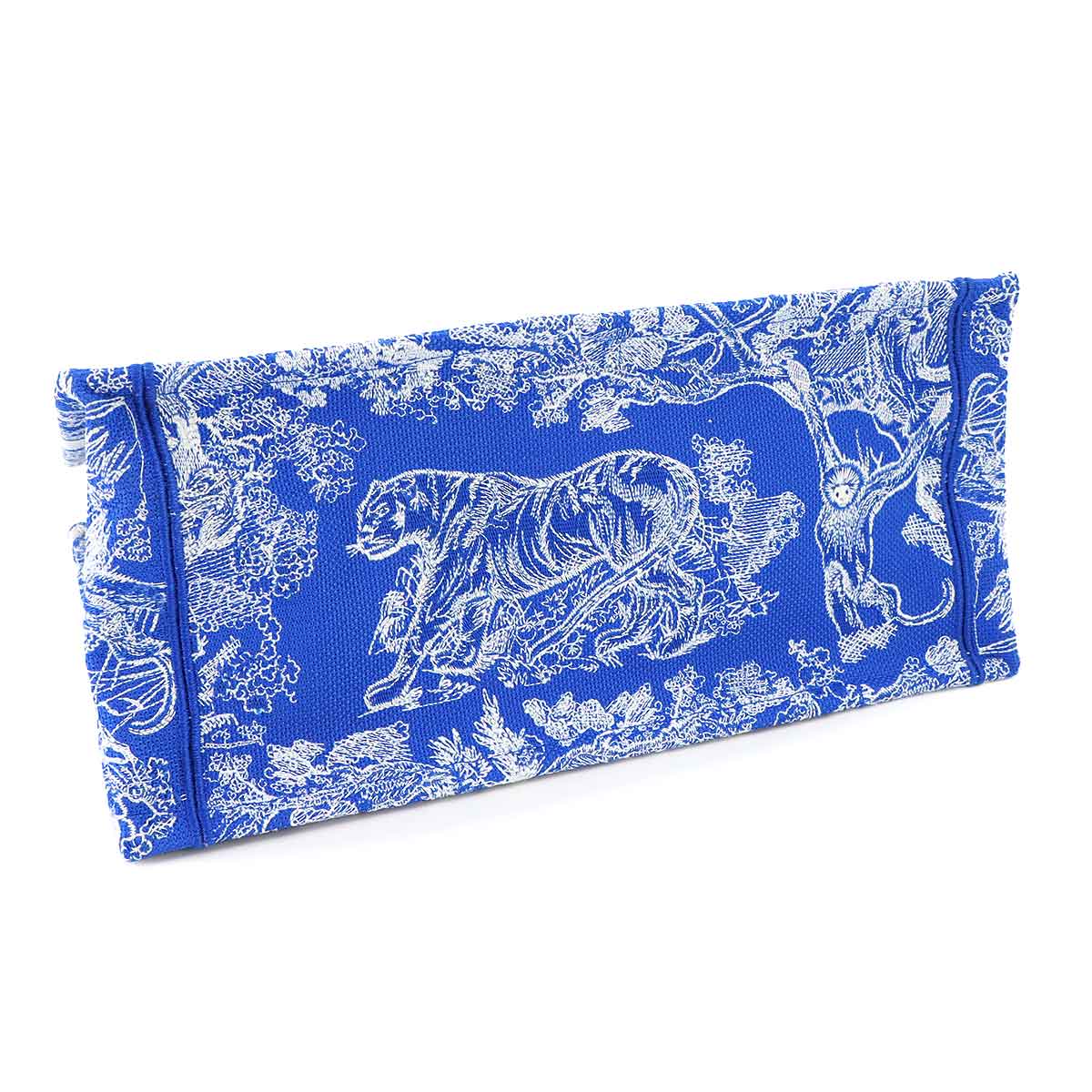 Toile De Jouy Book Tote Medium Bag Canvas Blue M1296ZTDT