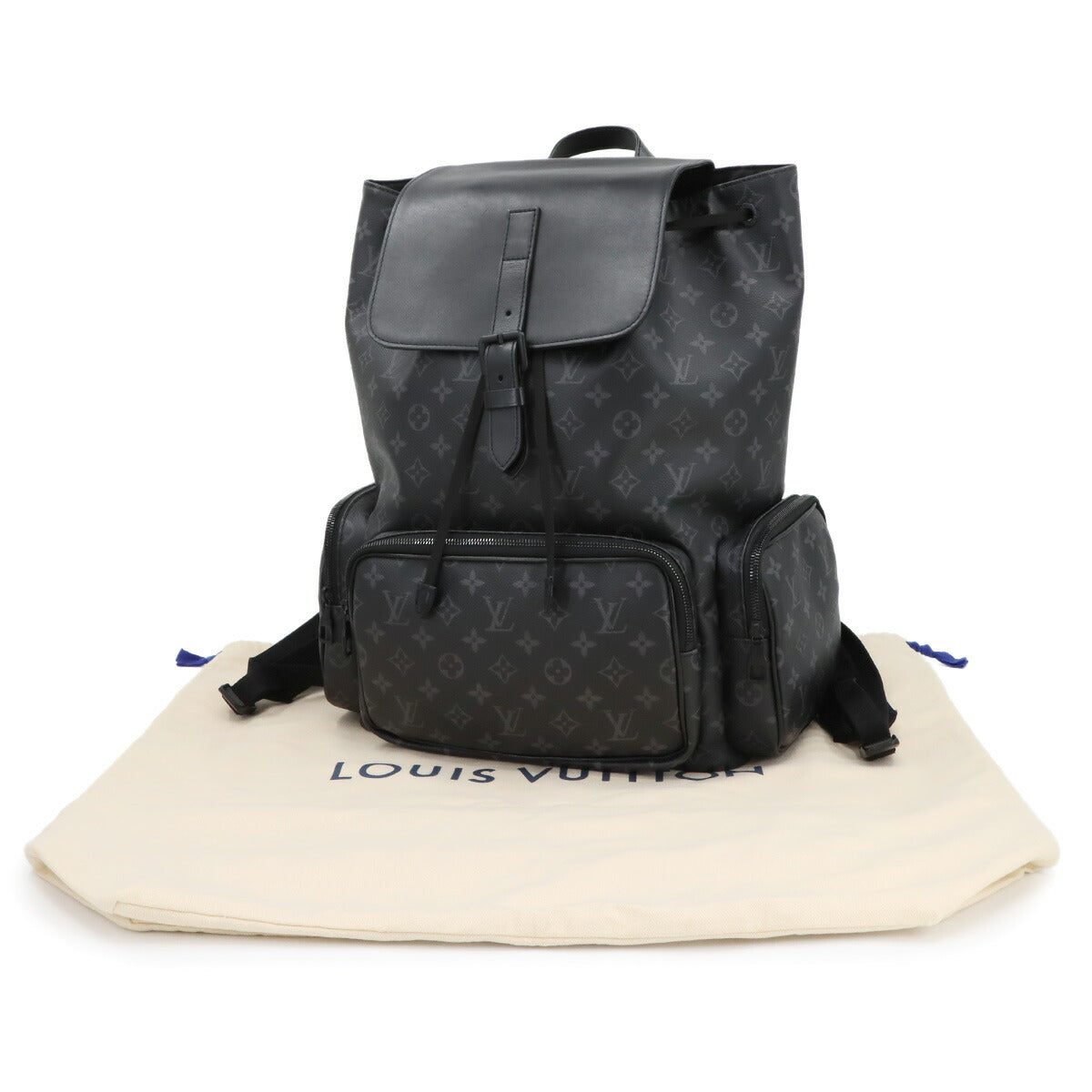 Monogram Eclipse Trio Back Pack Black M45538 Purse