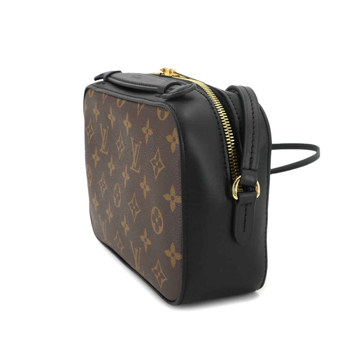 Monogram Saintonge Shoulder Bag Brown Noir M43555 Purse