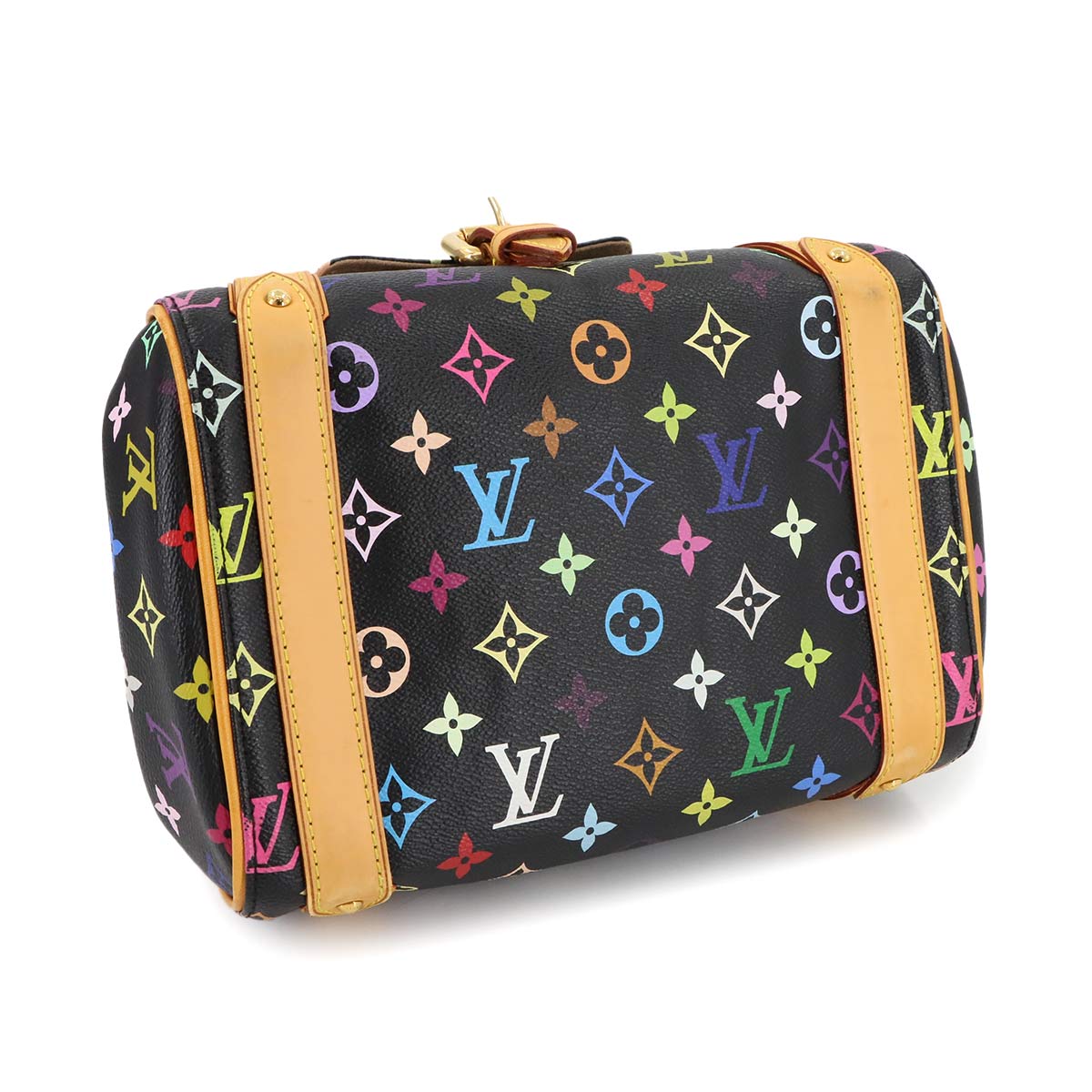 LOUIS VUITTON Monogram Multi Color Priscilla Hand Bag Noir M40097