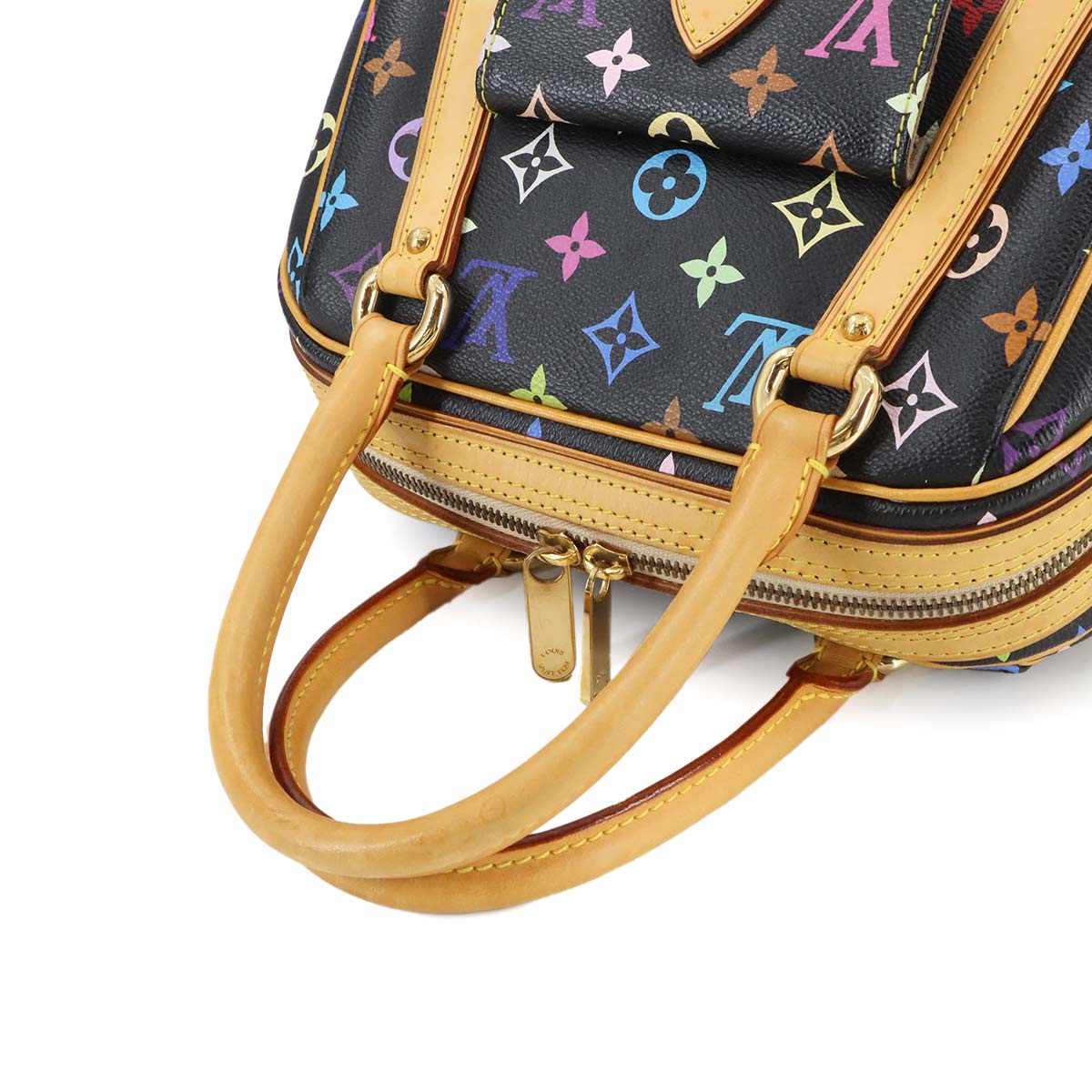 LOUIS VUITTON Monogram Multi Color Priscilla Hand Bag Noir M40097