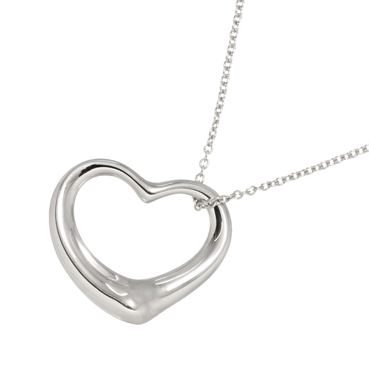 Open Heart Necklace Silver 925