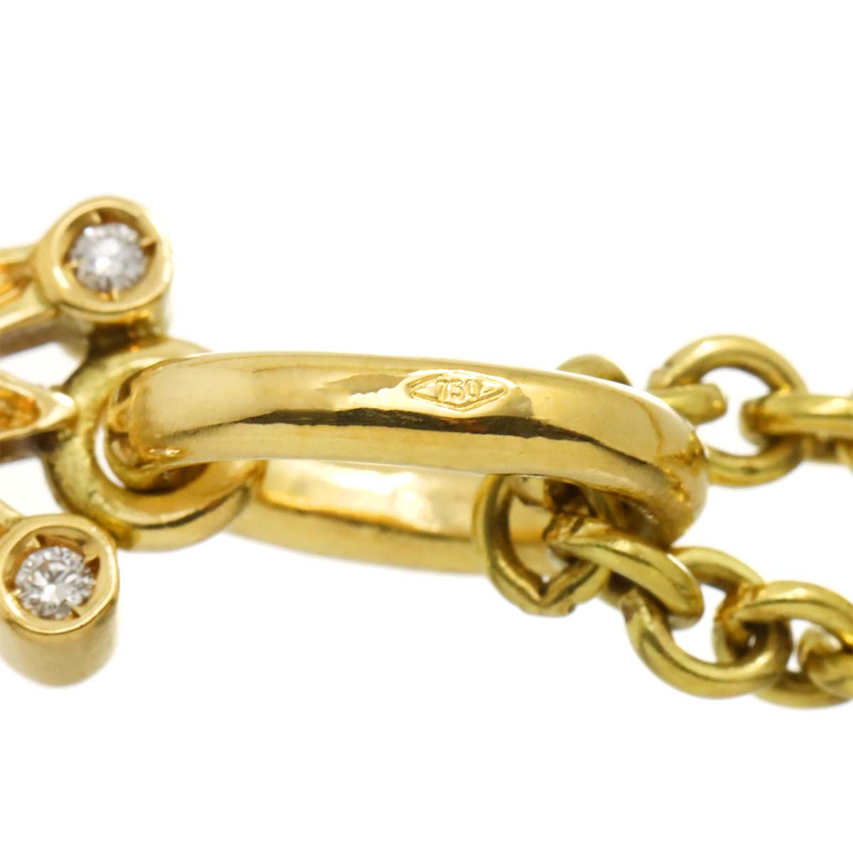 Queen Diamond Necklace 18K YG WG 750