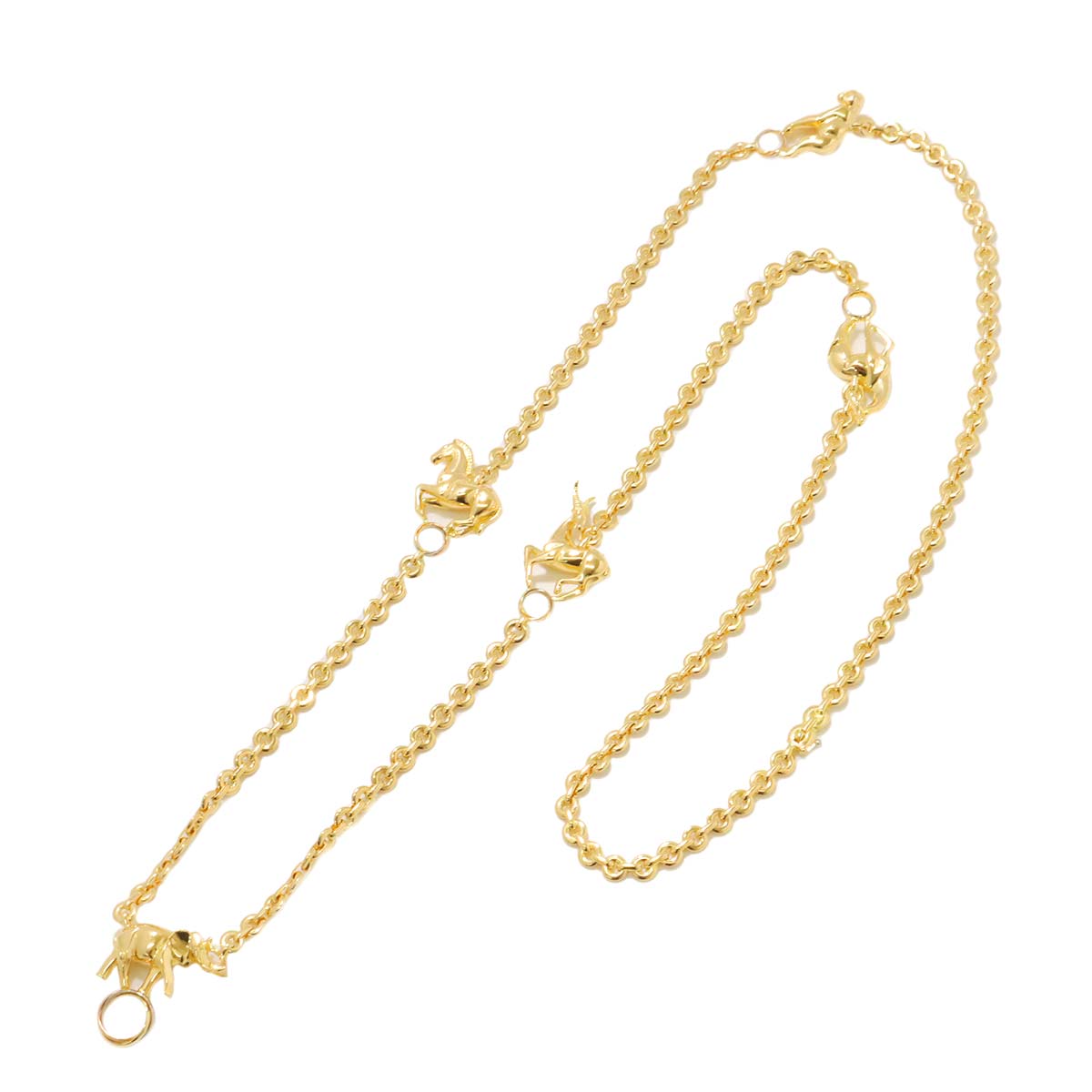 Circus Trinity Necklace 18K YG WG PG 750