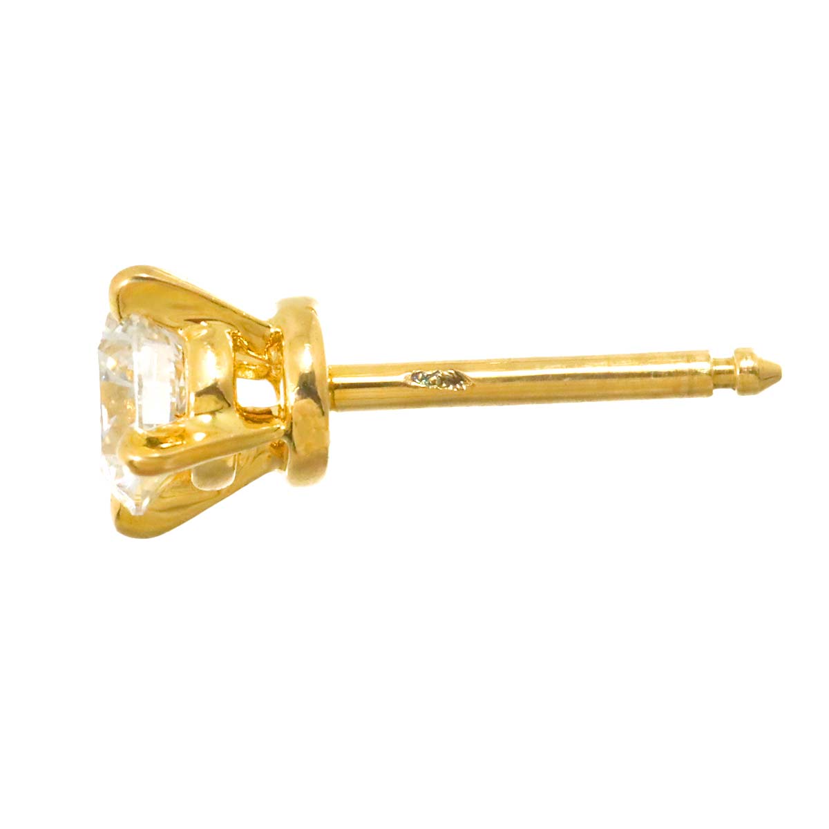 Diamond Earrings Pierced 18K YG 750