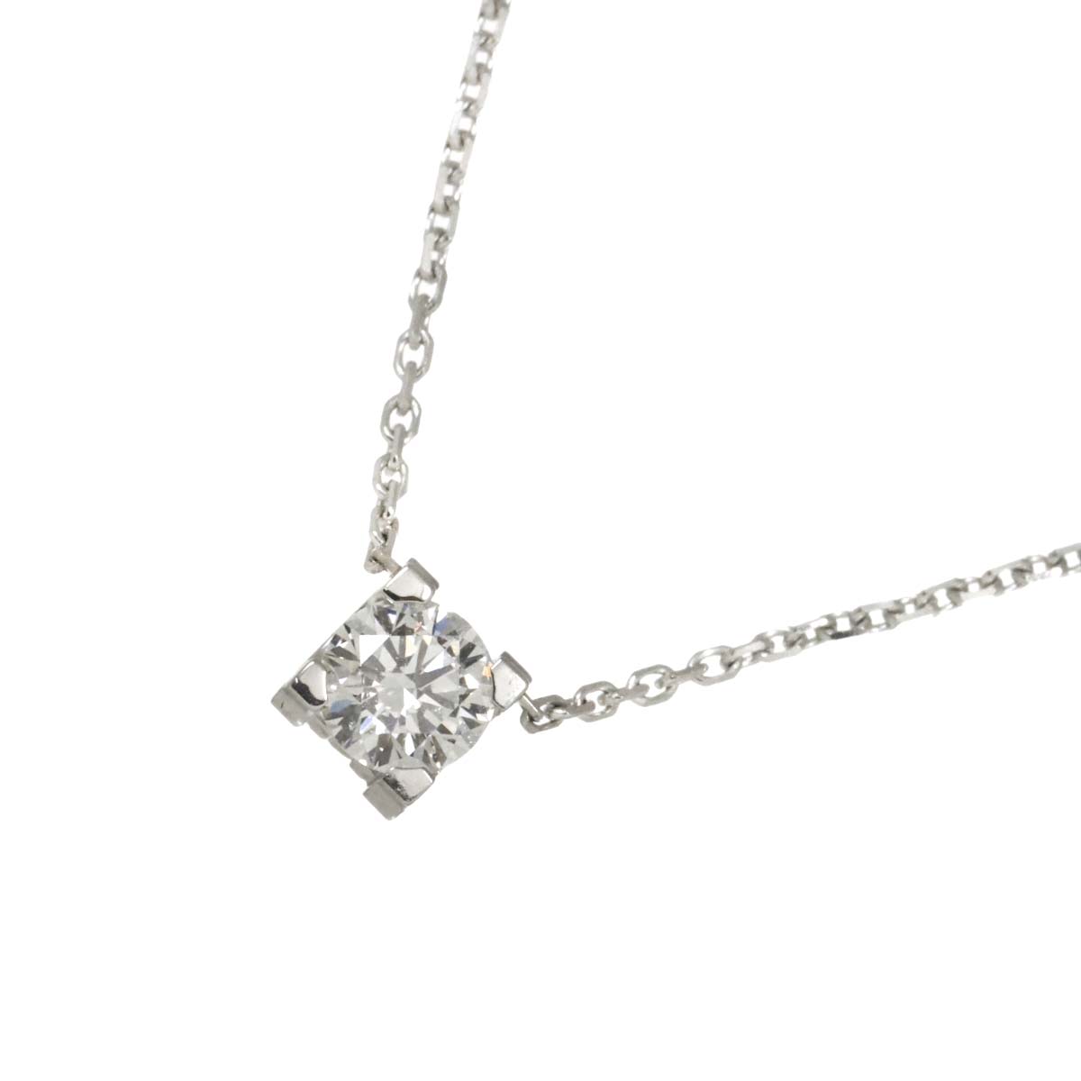 C De Diamond 0.33ct G/VVS1/3EX Necklace 18K WG 750