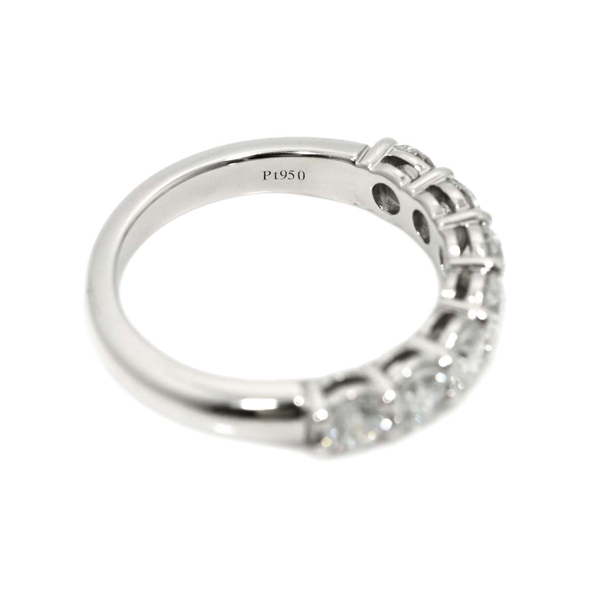 Half Diamond Ring Platinum size4.5(US)