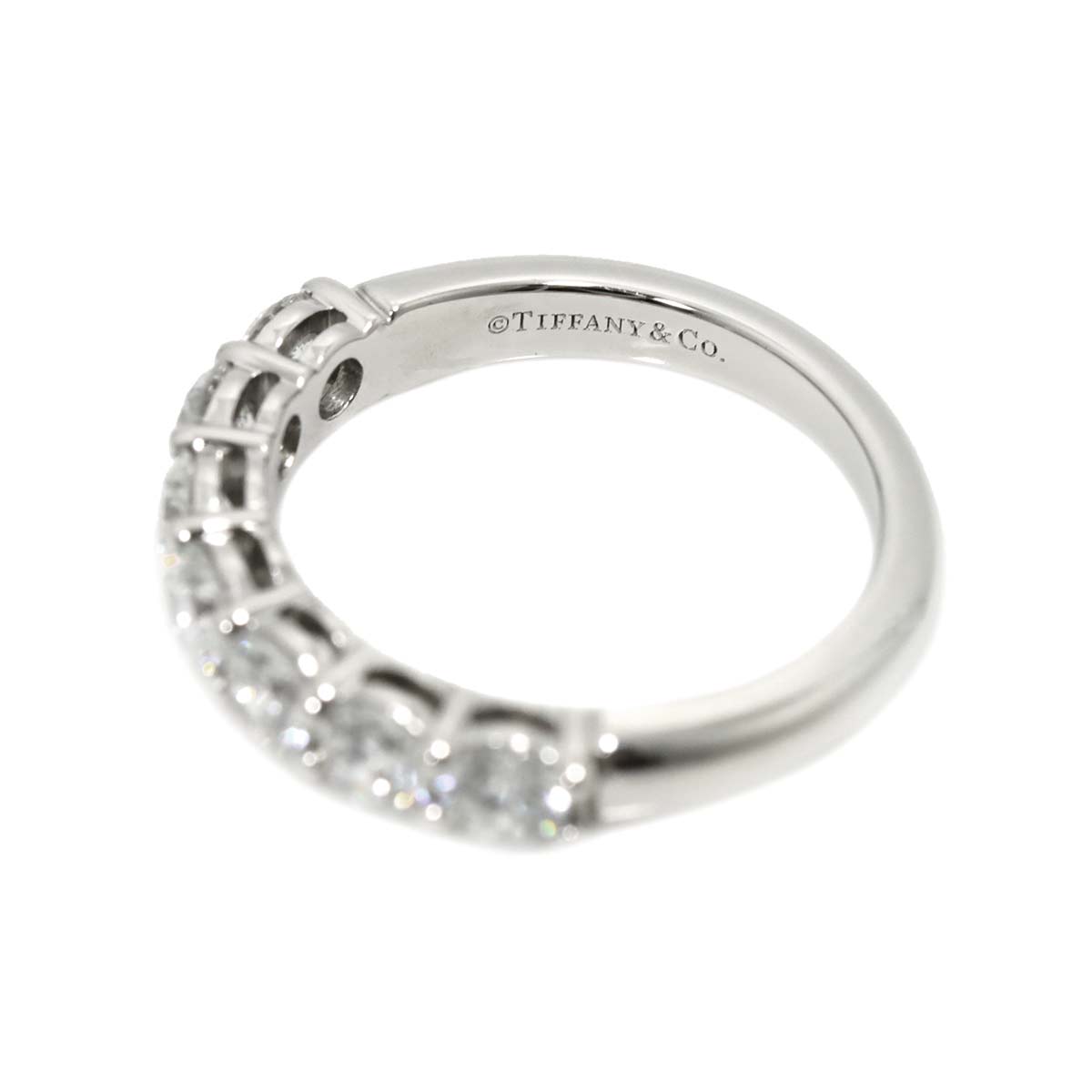 Half Diamond Ring Platinum size4.5(US)