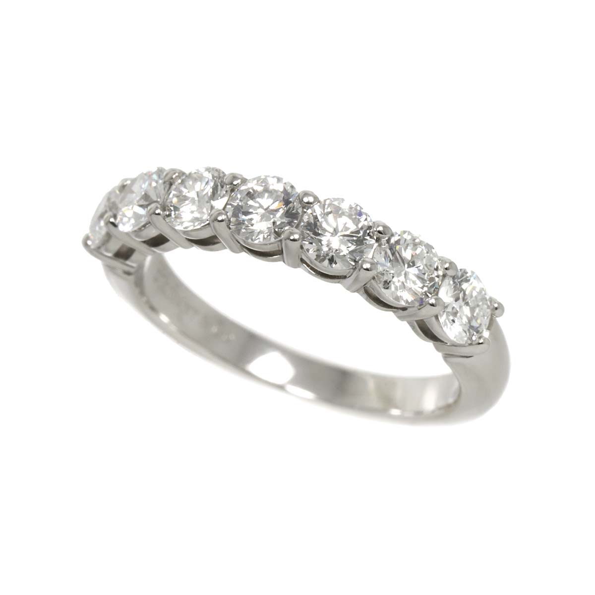 Half Diamond Ring Platinum size4.5(US)