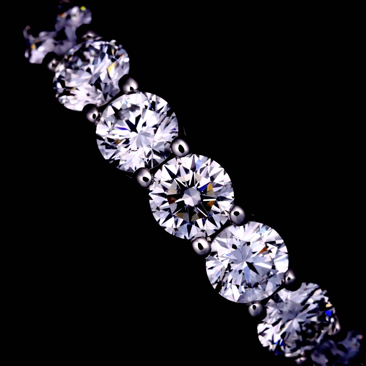 Half Diamond Ring Platinum size4.5(US)