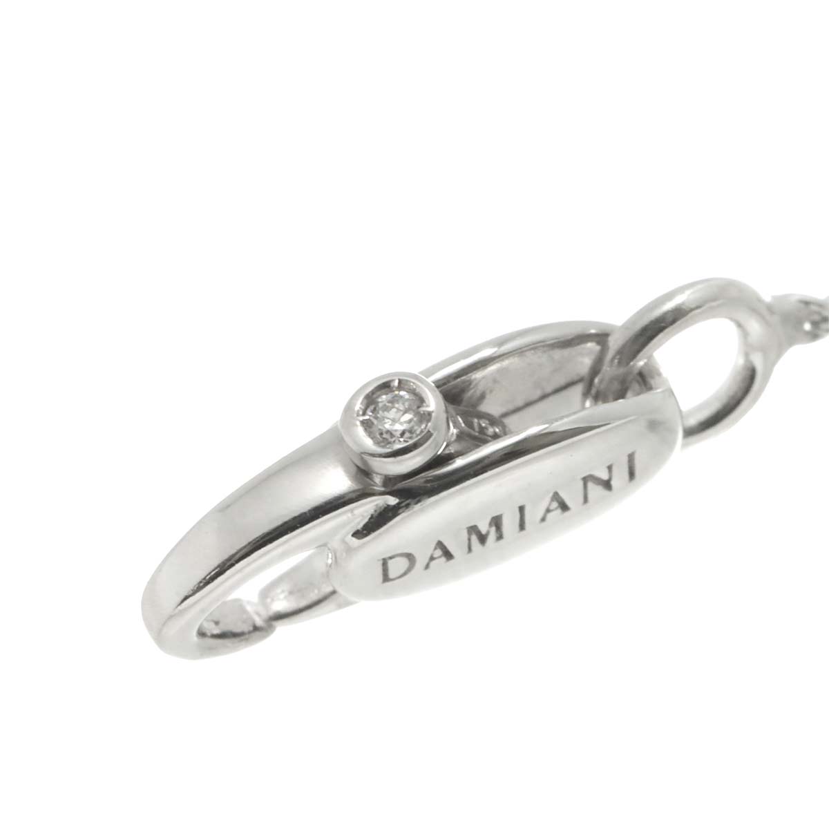 Diamond Necklace K18 WG PG 750