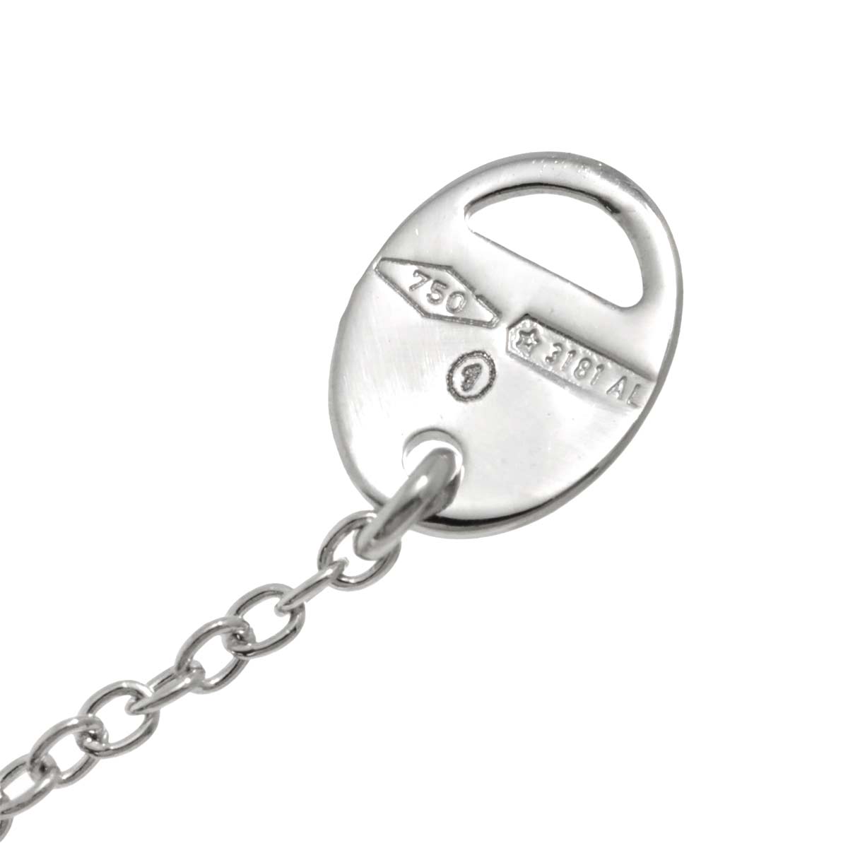 Diamond Necklace K18 WG PG 750
