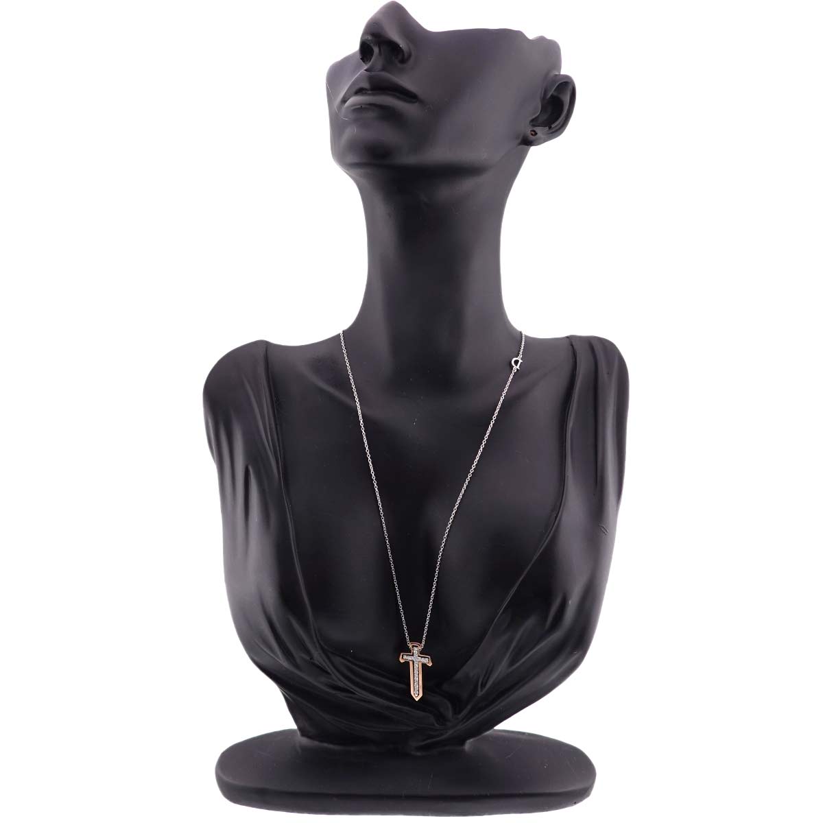 Diamond Necklace K18 WG PG 750