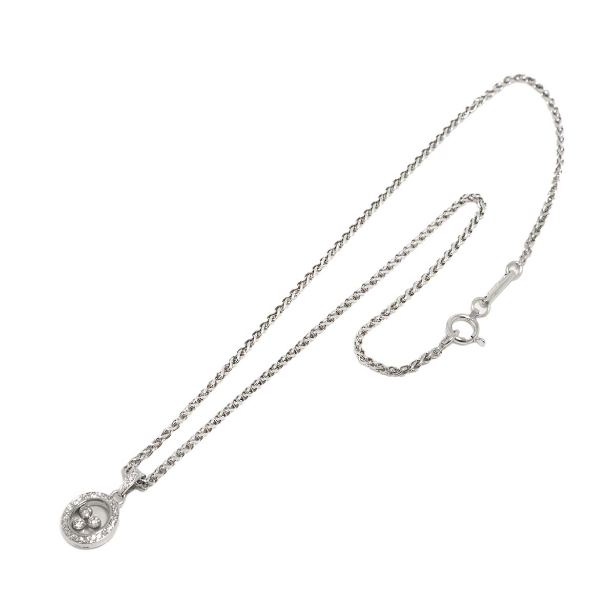 Happy Diamond Necklace 18K White Gold 750