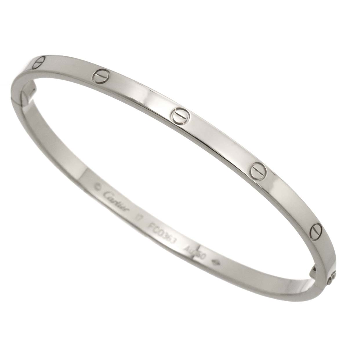 Love Bracelet SM 18K White Gold 750 Size17